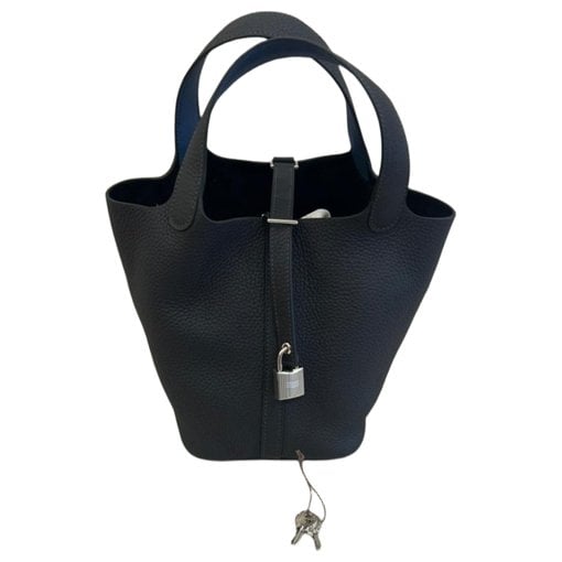Picotin leather tote
