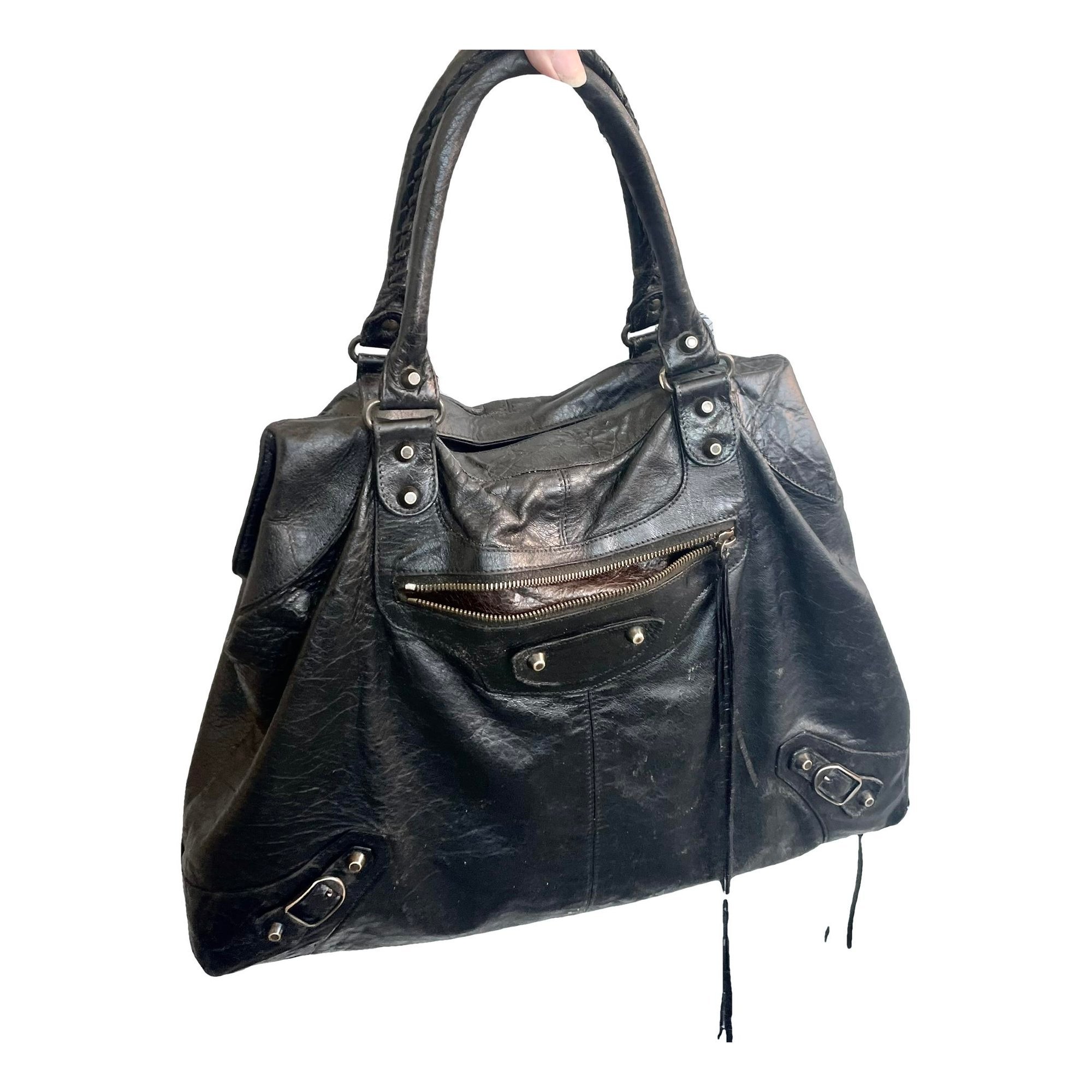 Leather tote