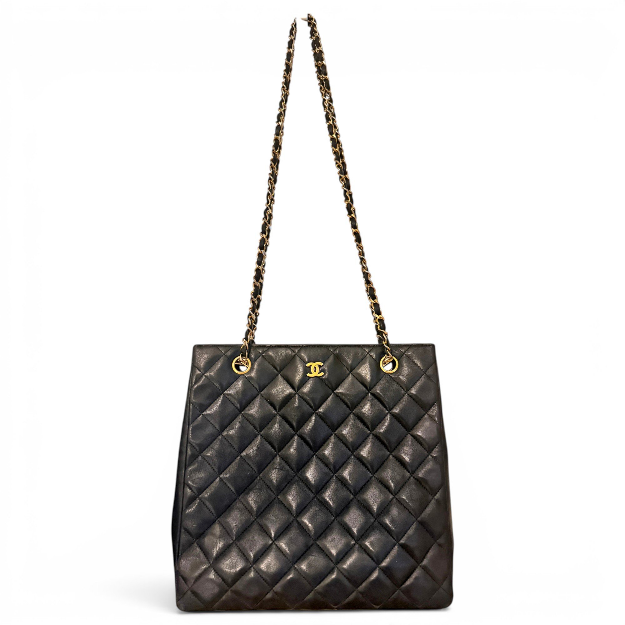 Petite Shopping Tote leather bag