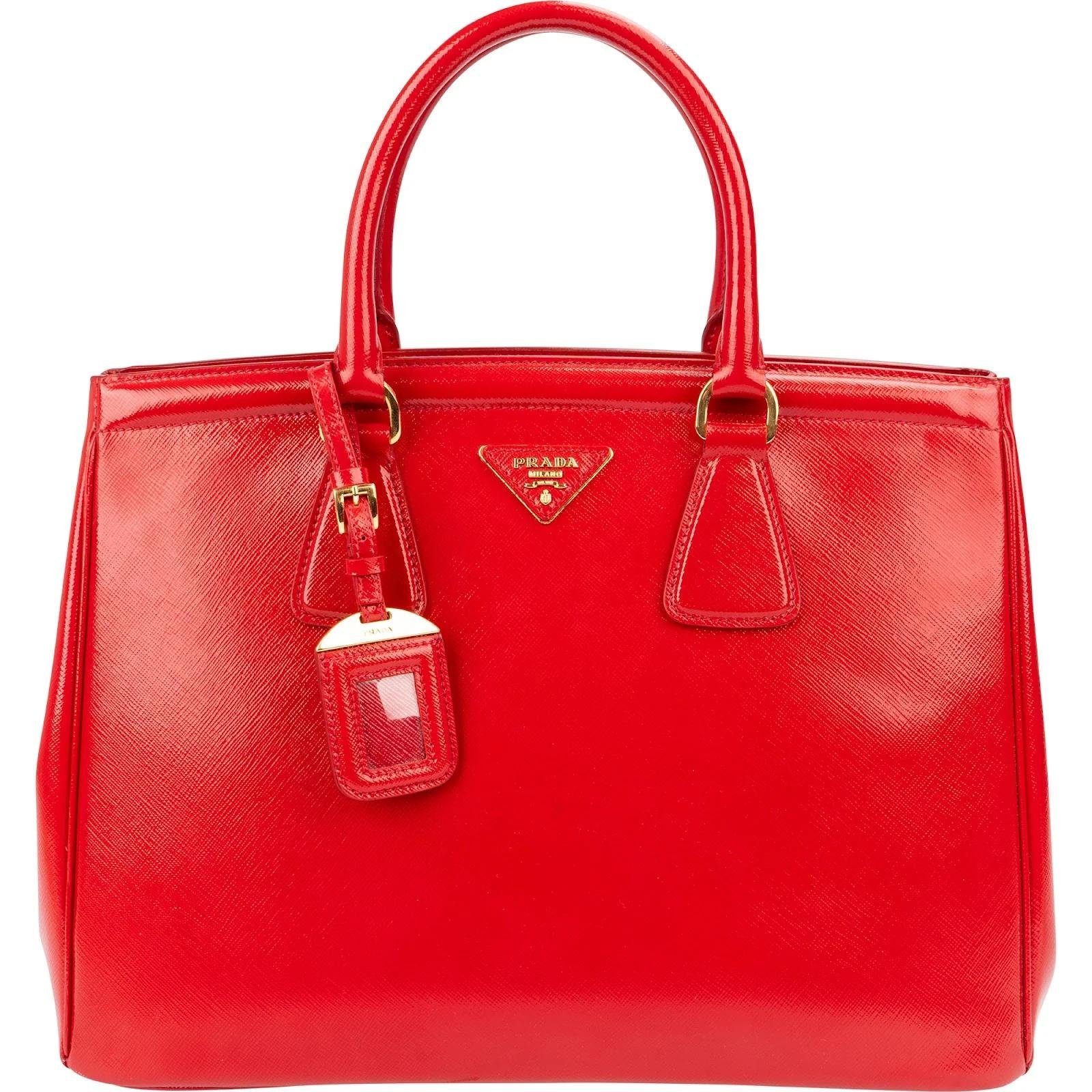 Prada Galleria patent leather handbag