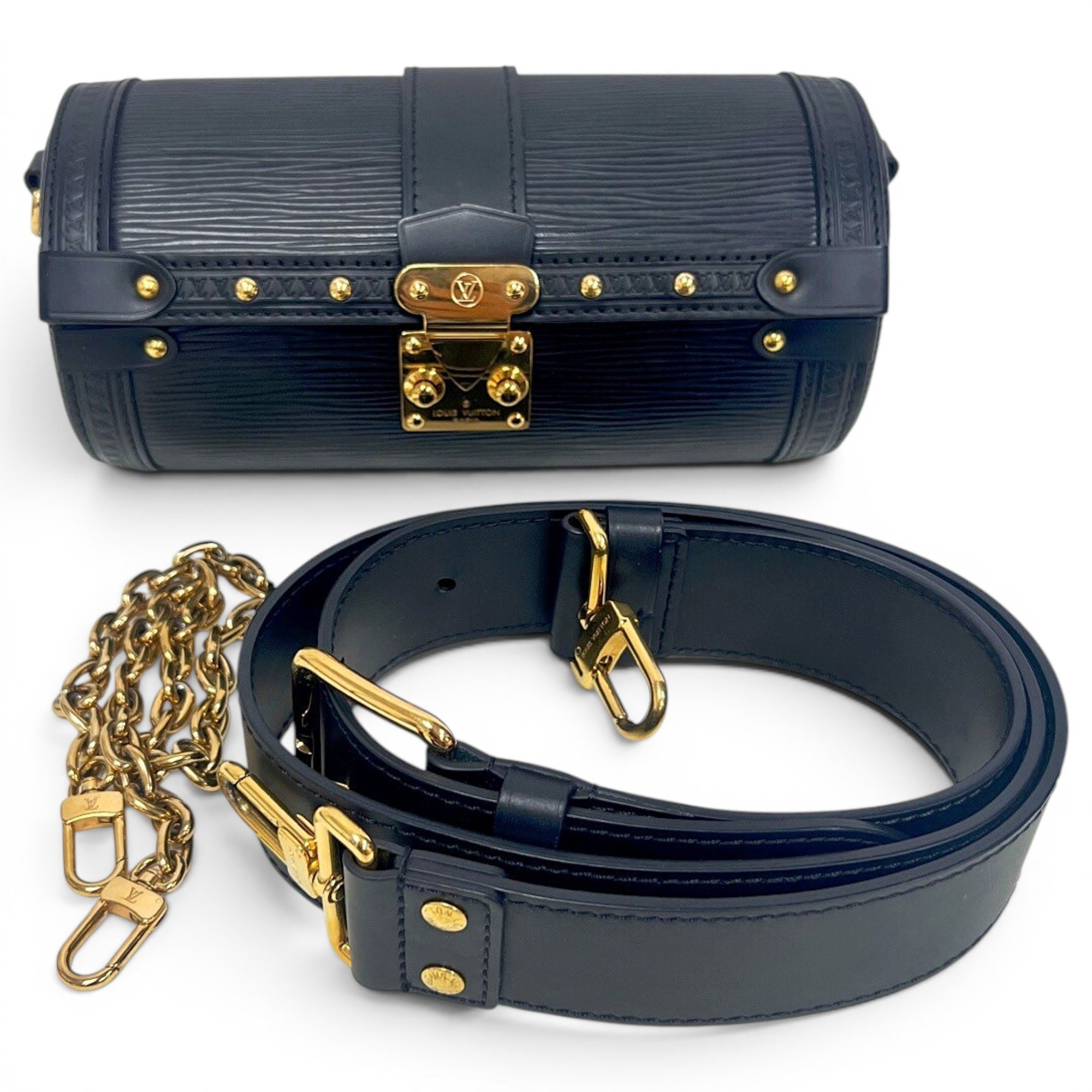 Papillon Trunk leather handbag
