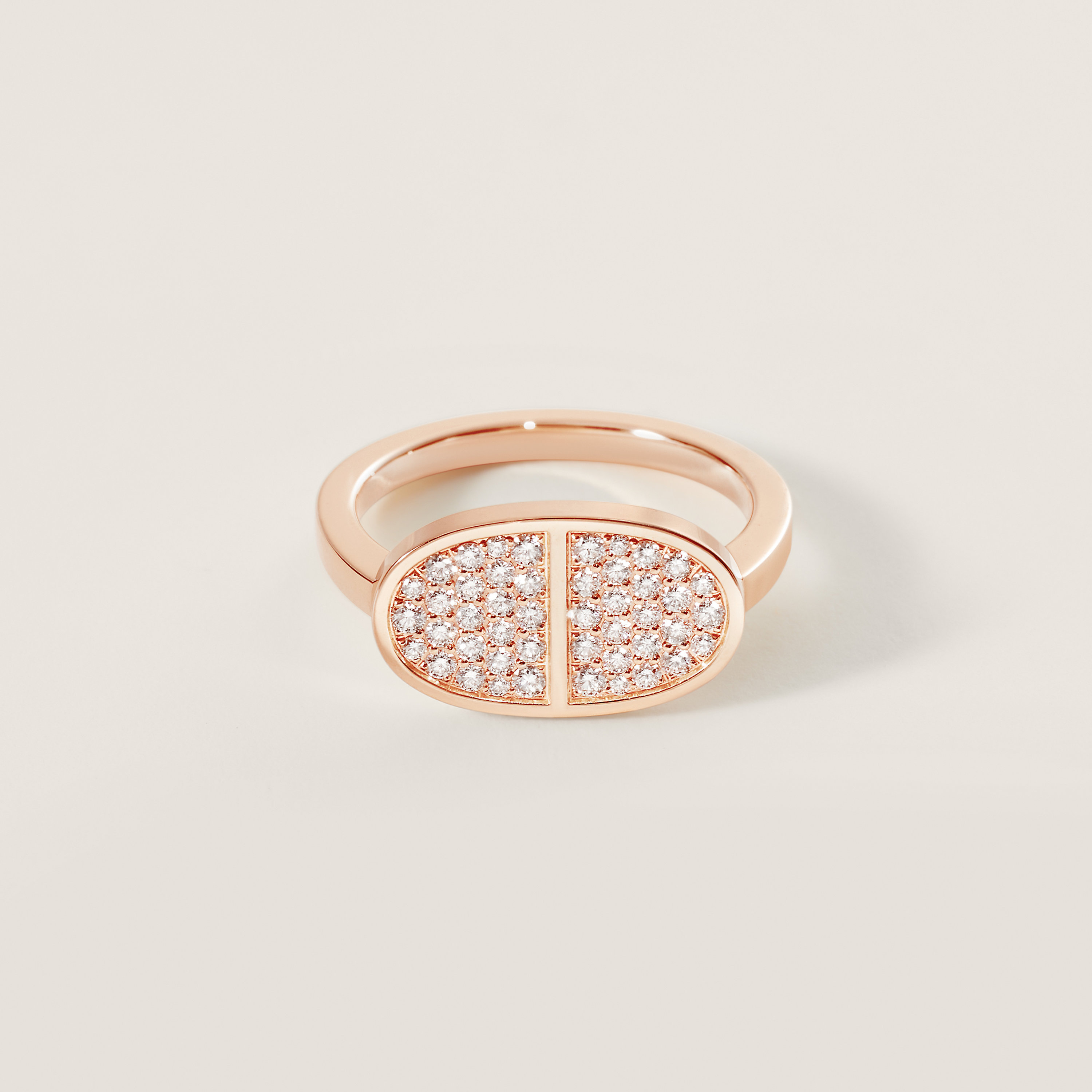 Chaine d'ancre Verso ring, medium model