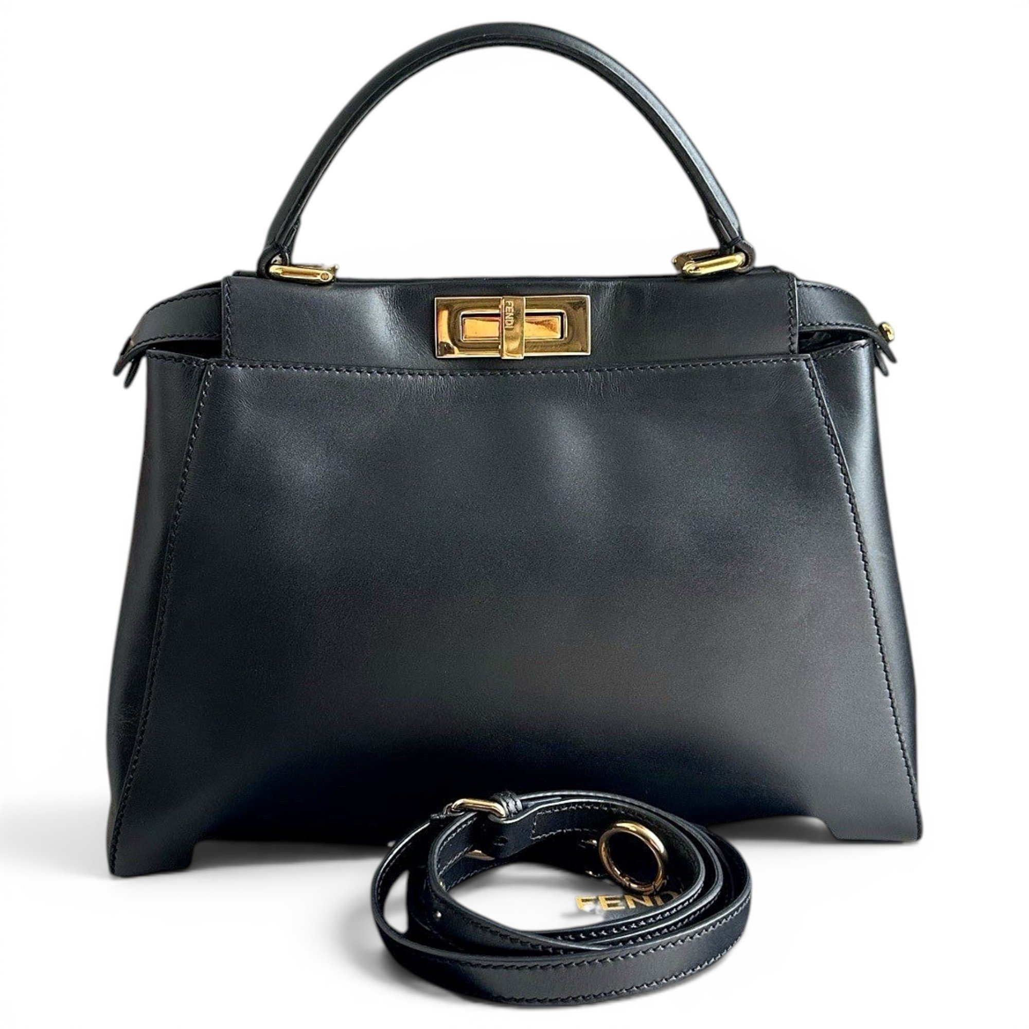 Peekaboo leather handbag