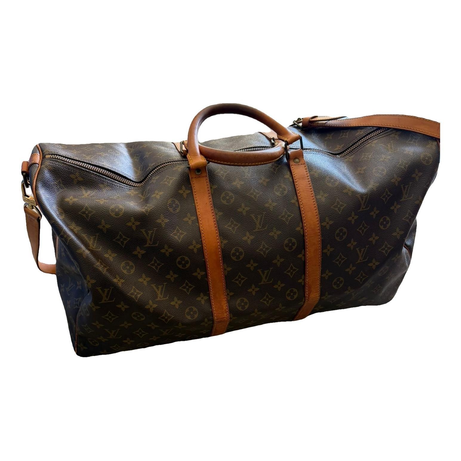 Keepall leather travel bag