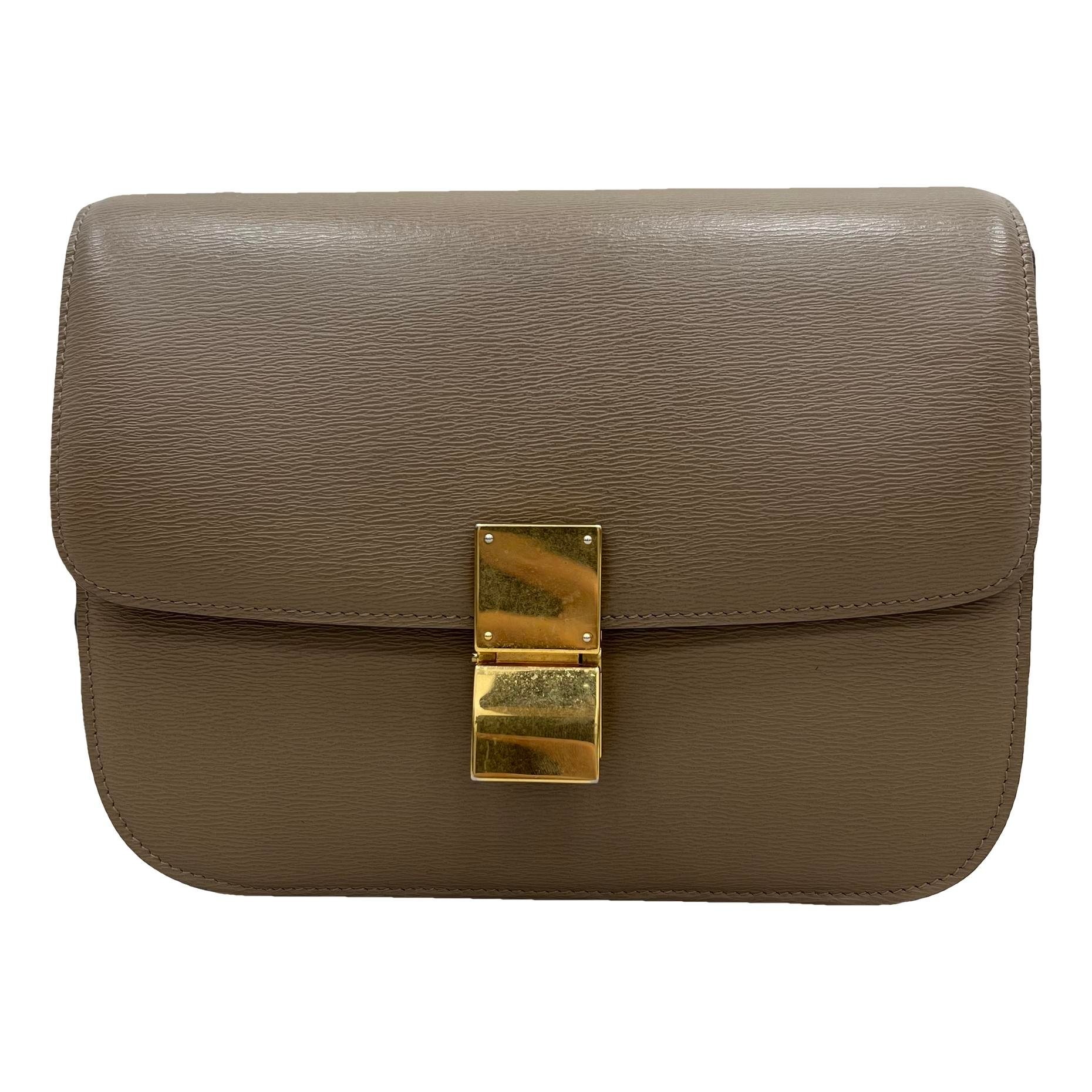 Classic leather crossbody bag