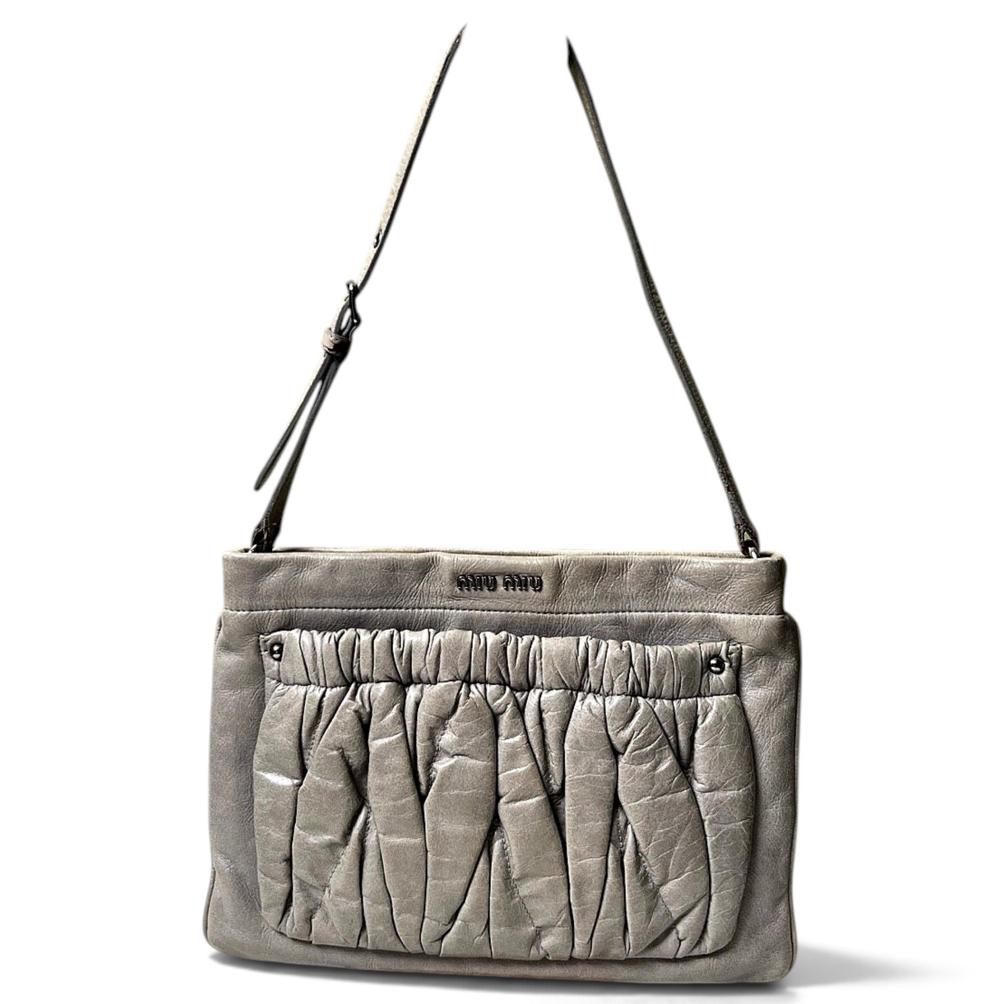 Miu Miu Pocket leather handbag