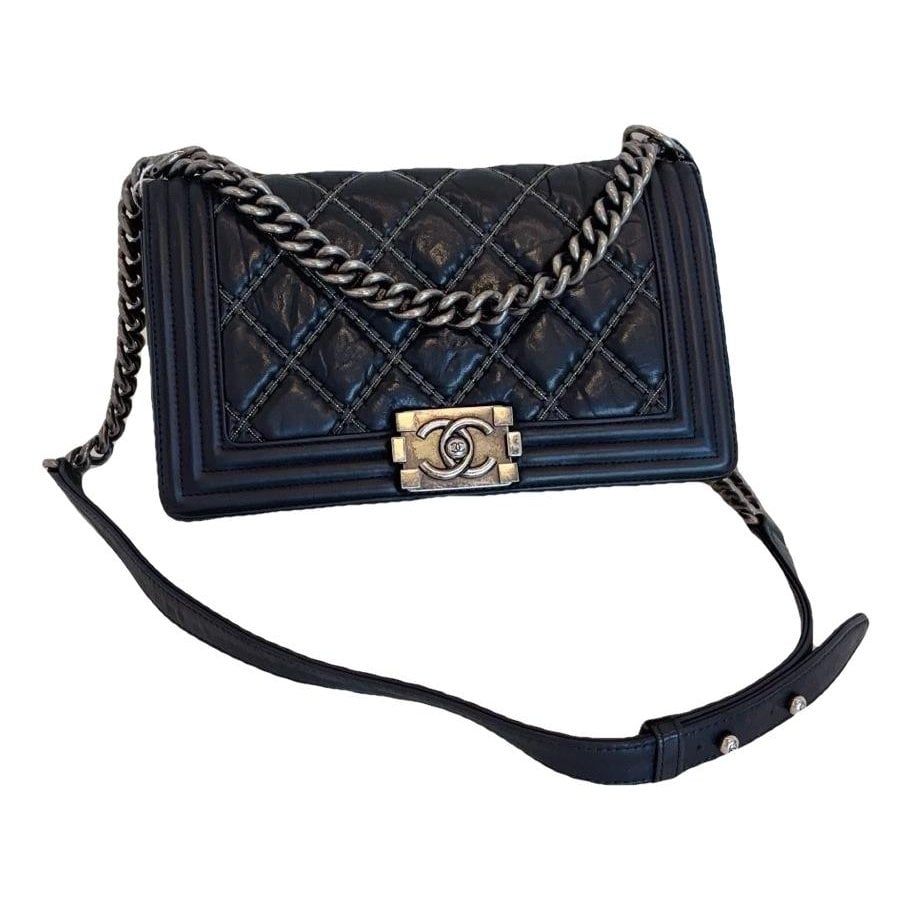 Boy leather clutch bag