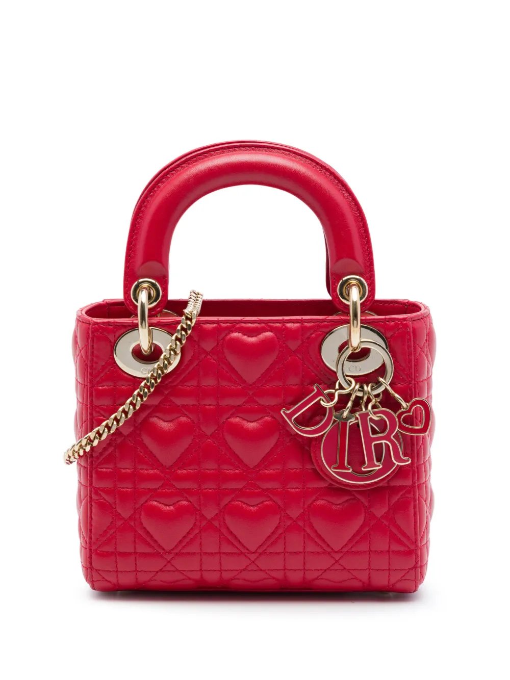 2021 DiorAmour Mini Lambskin Cannage Lady Dior satchel