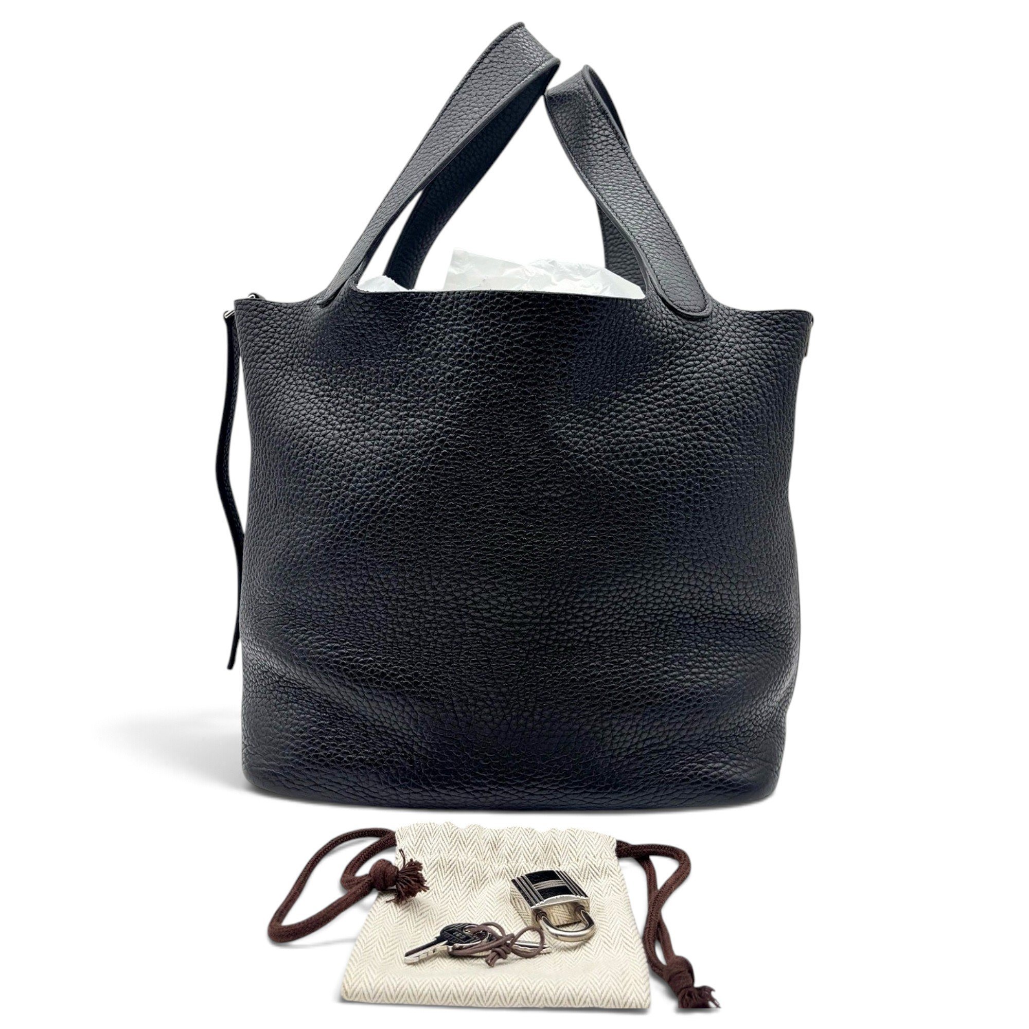 Picotin leather handbag