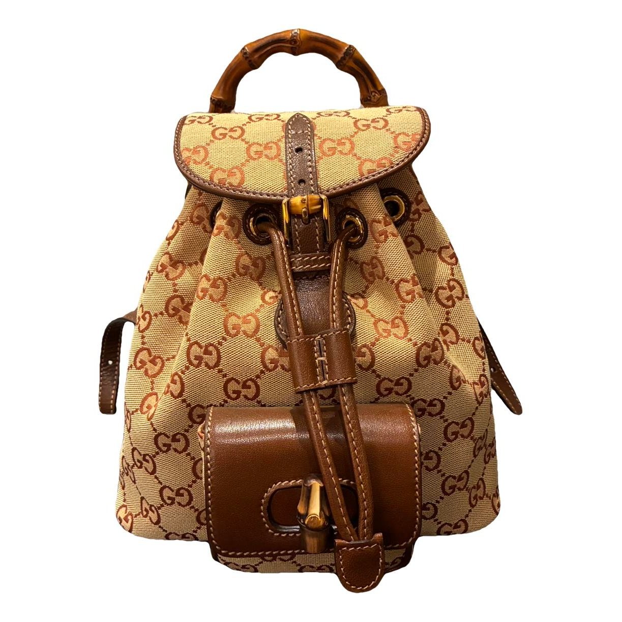 Bamboo Tassel Oval cloth backpack