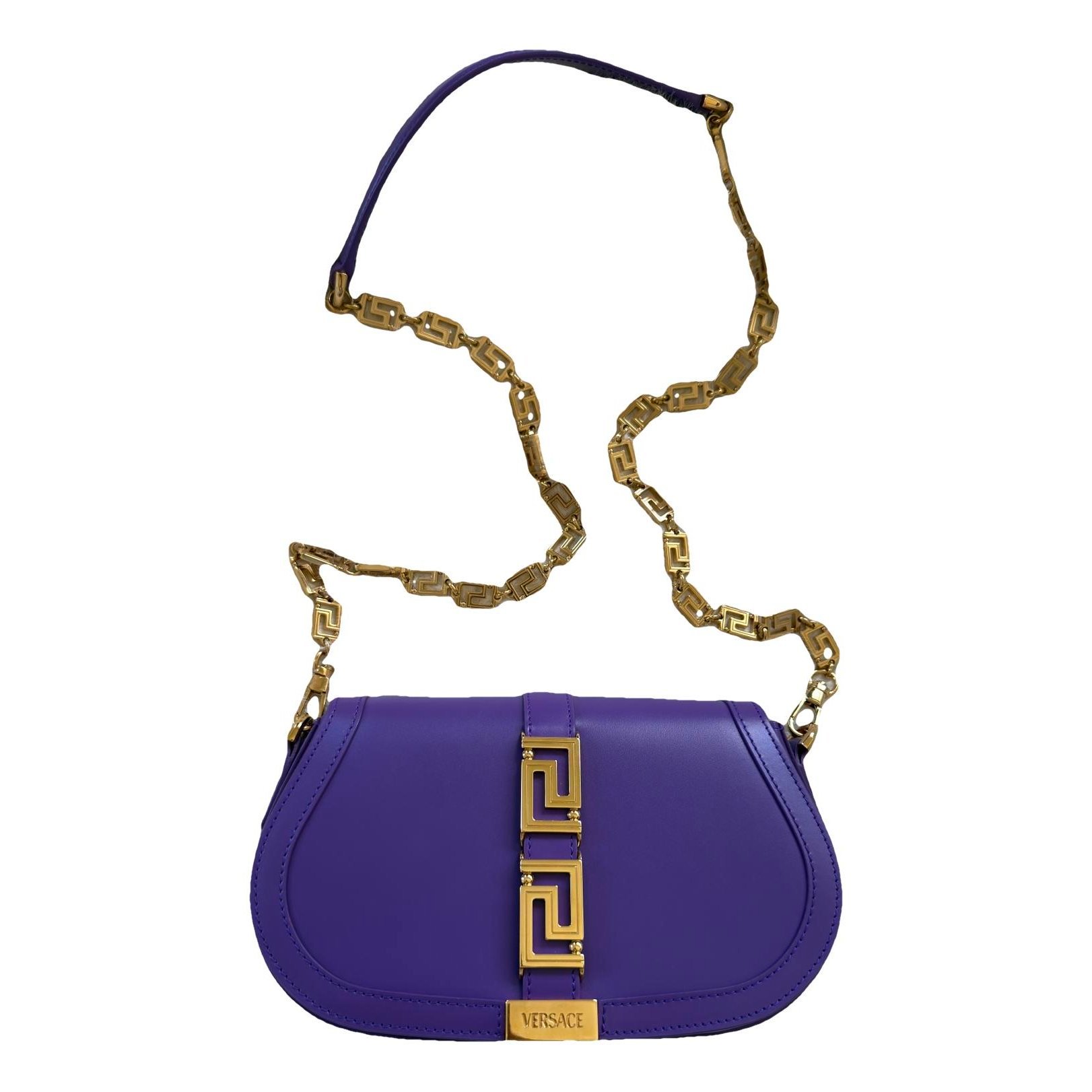 Greca Goddess leather handbag