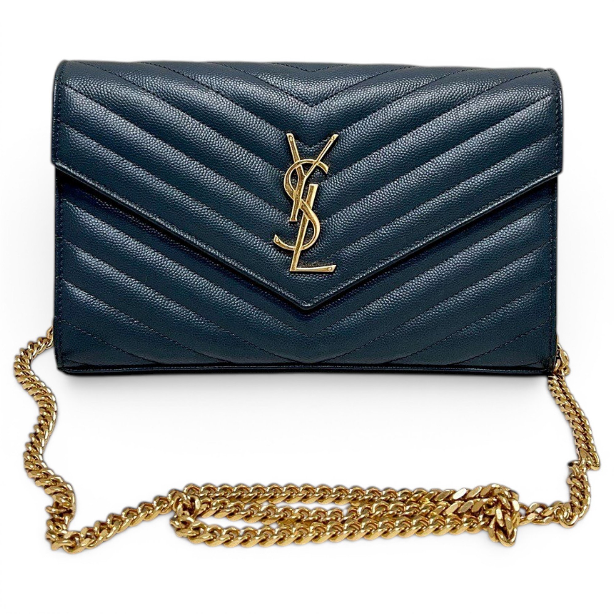 Portefeuille enveloppe leather handbag