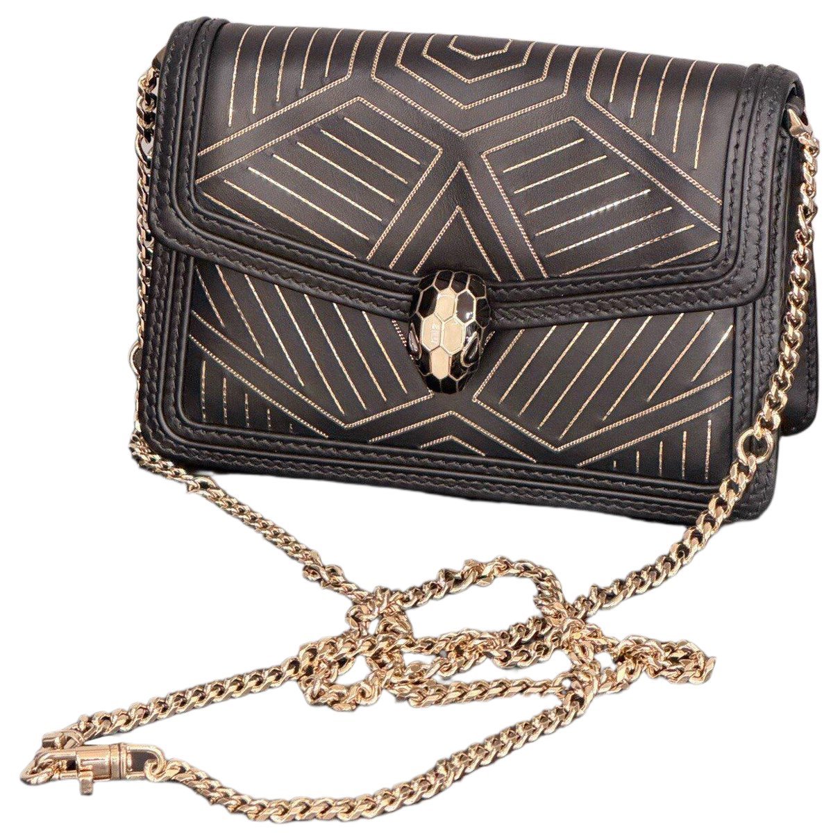 Serpenti leather handbag
