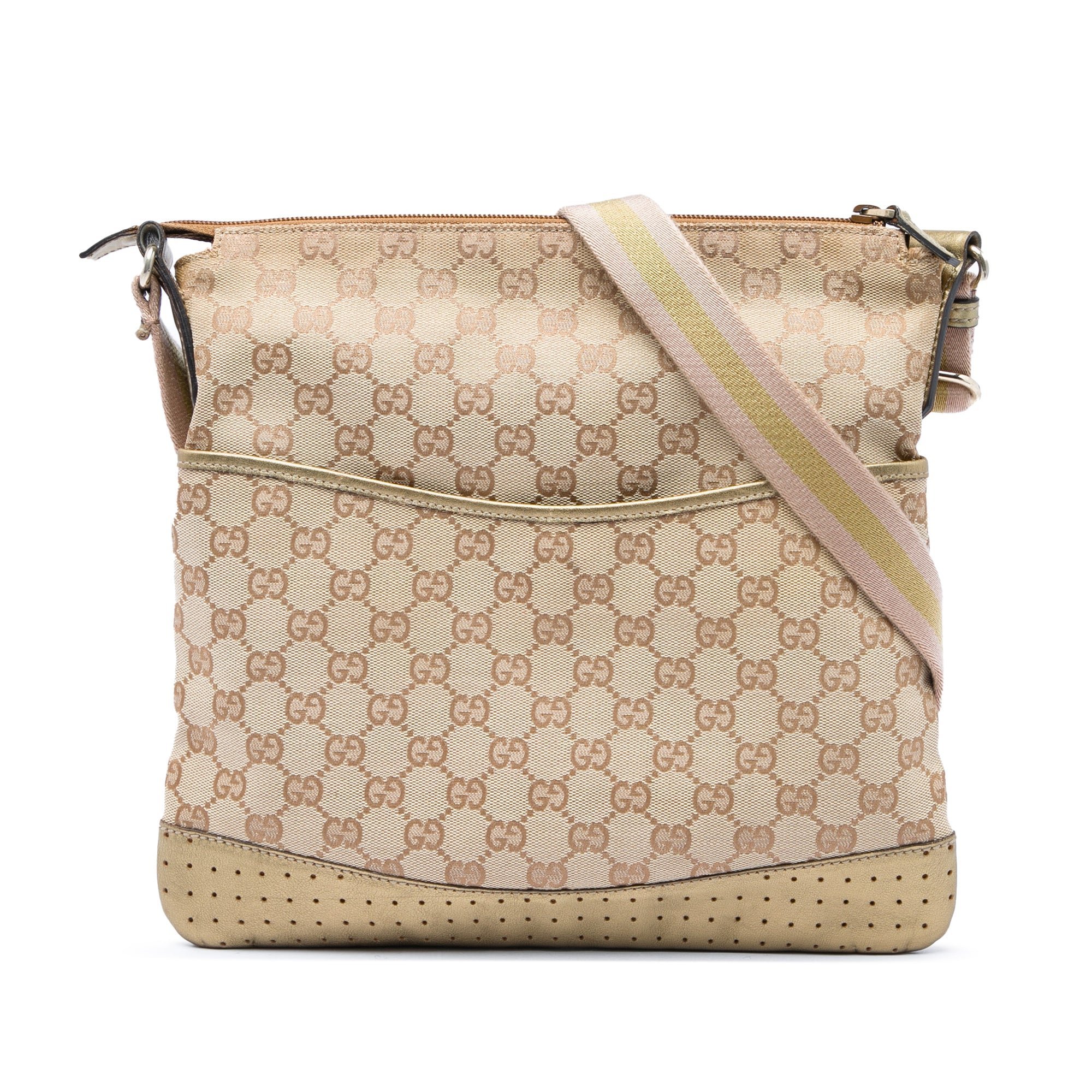 Gucci B leather crossbody bag