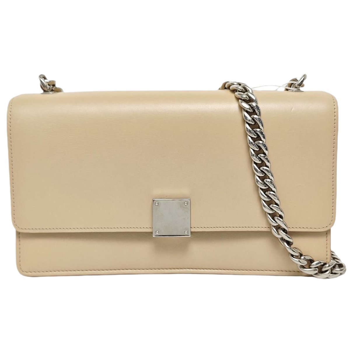 Case flap leather handbag