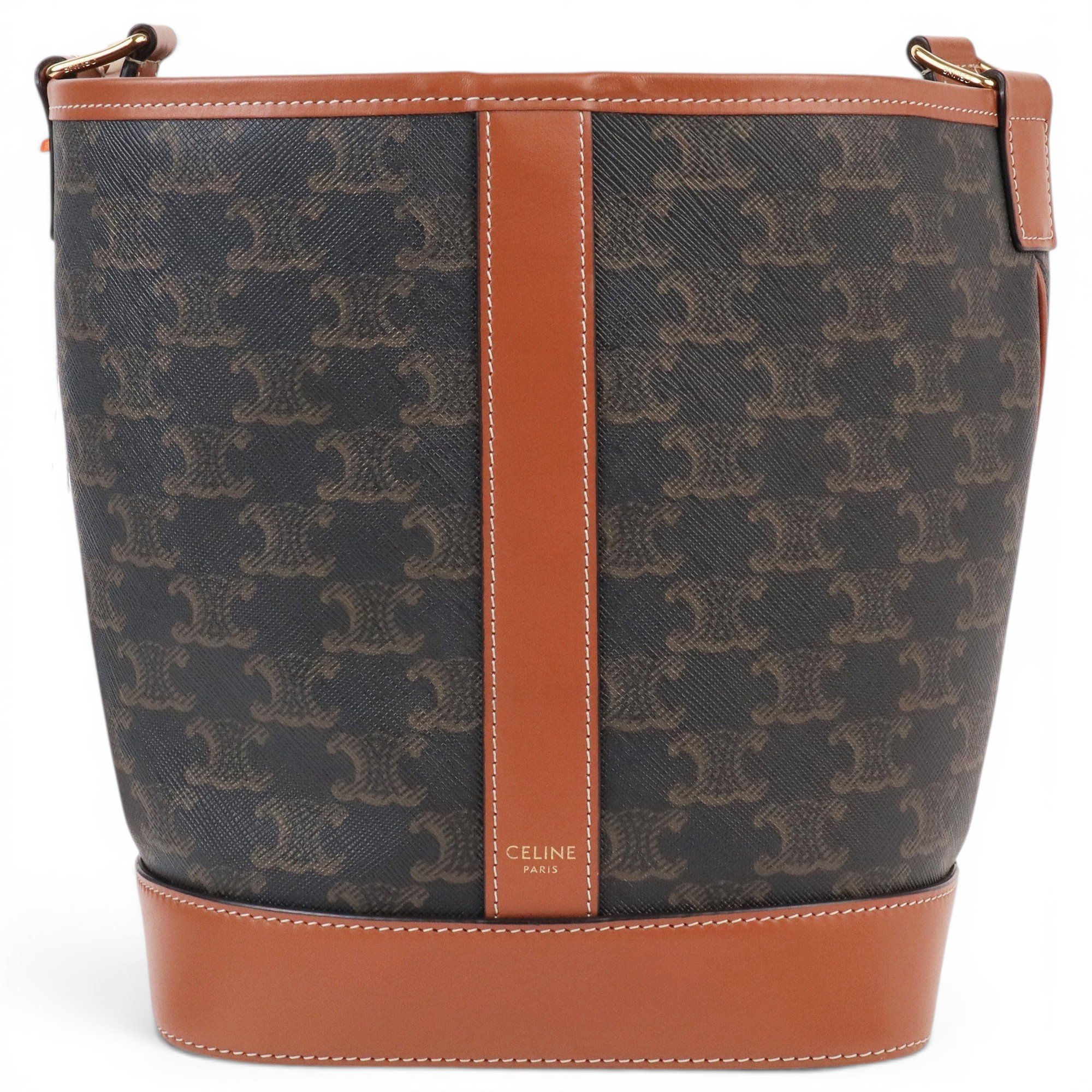 Triomphe patent leather handbag