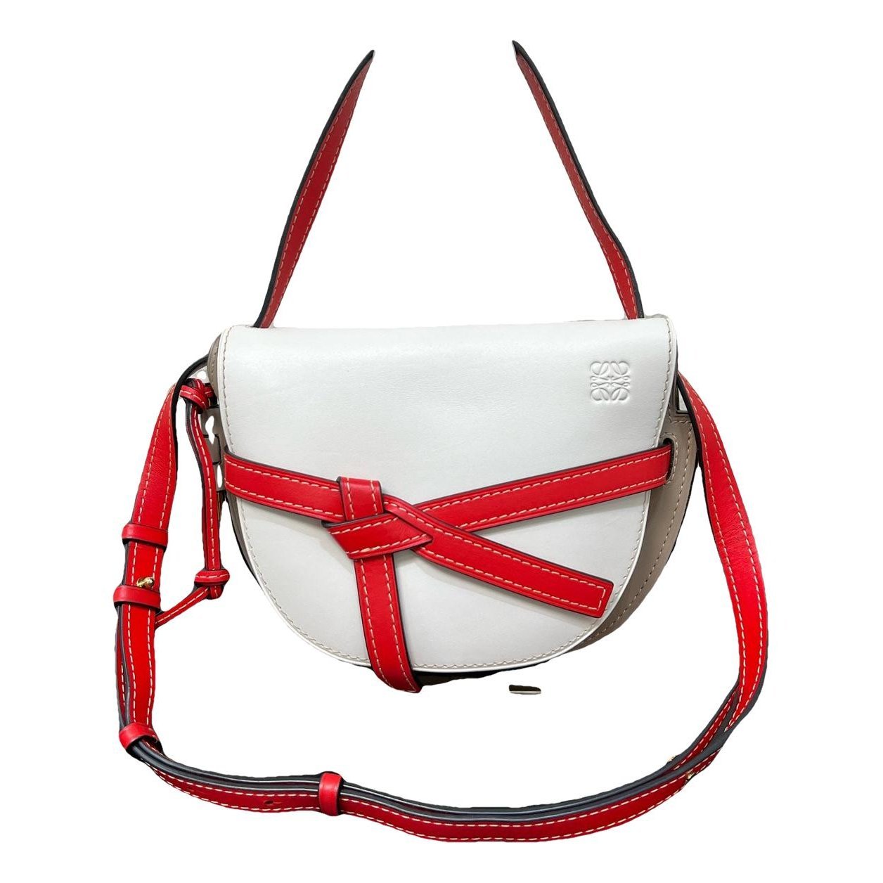 Gate Top Handle leather handbag