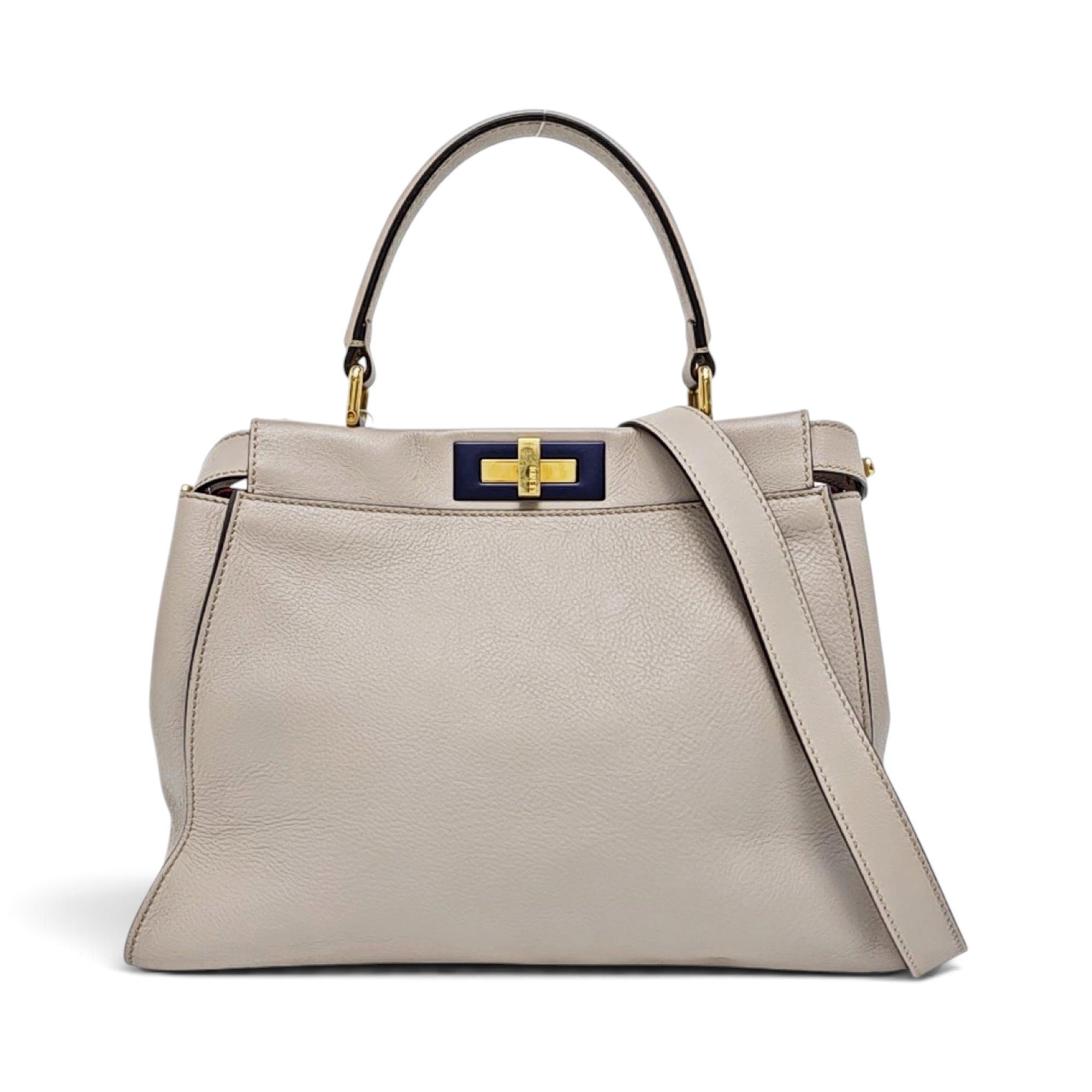 Peekaboo leather handbag