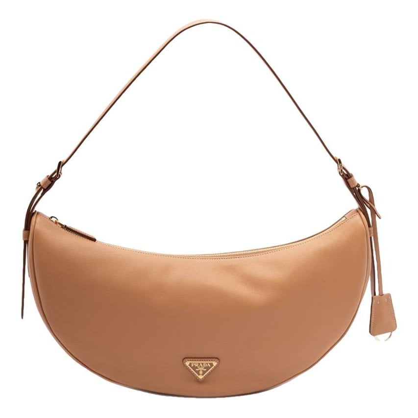 Demi-Lune leather handbag