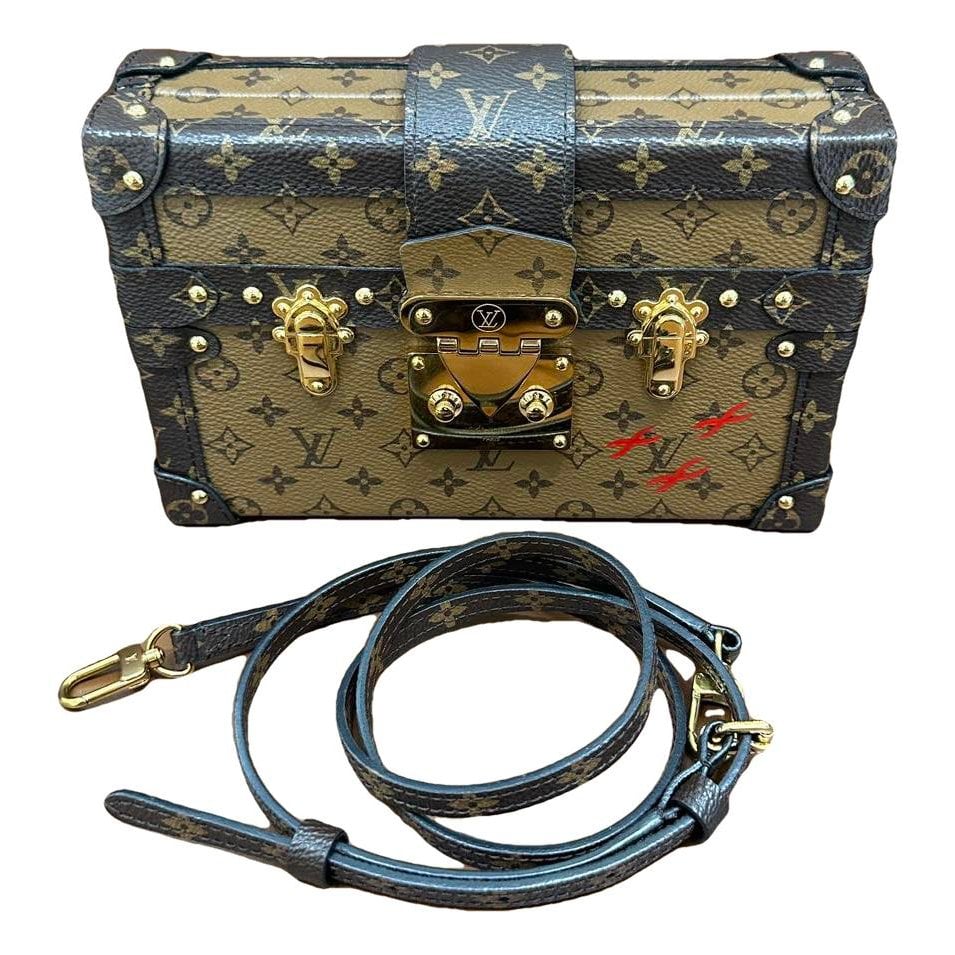 Petite Malle leather handbag