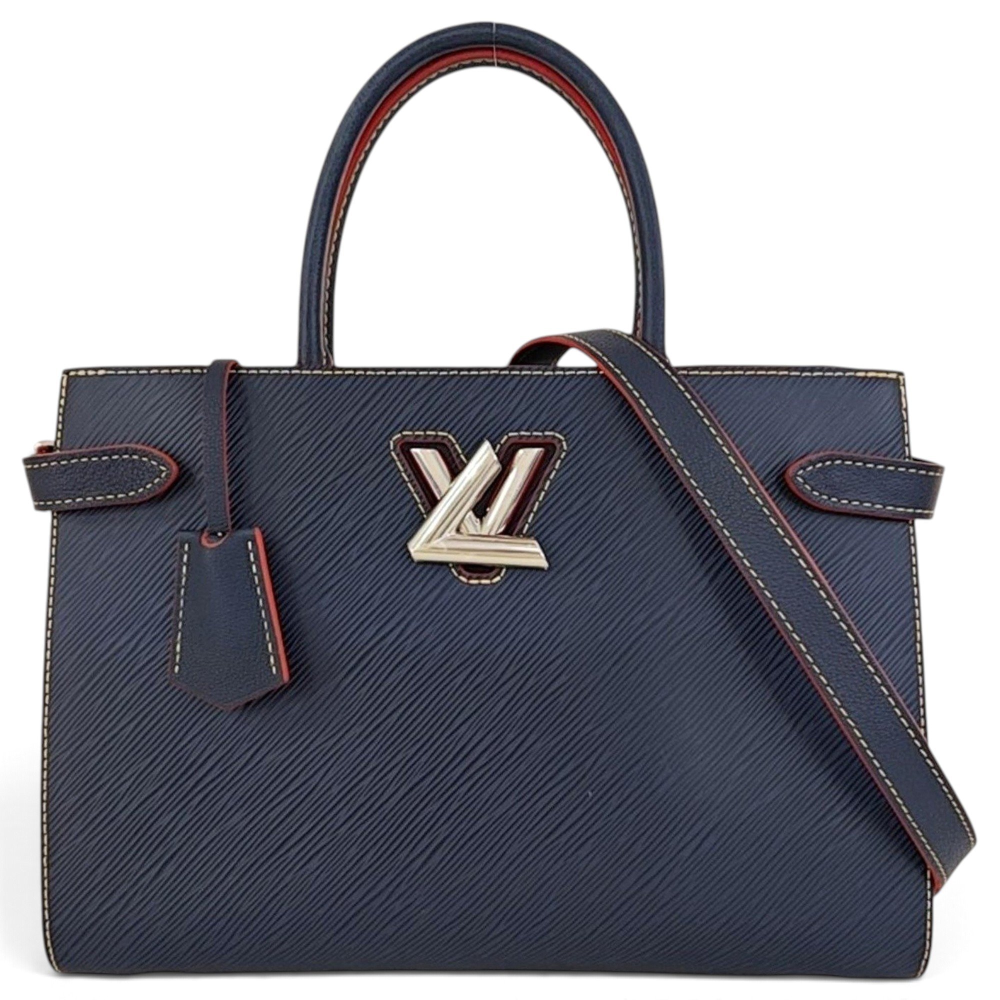 Twist leather handbag