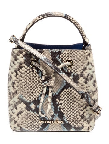 Michael Kors Embossed Leather Top Handle Bag