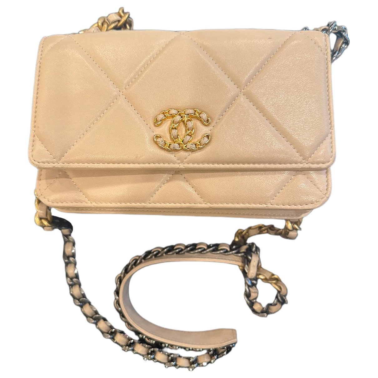 Chanel 19 glitter handbag