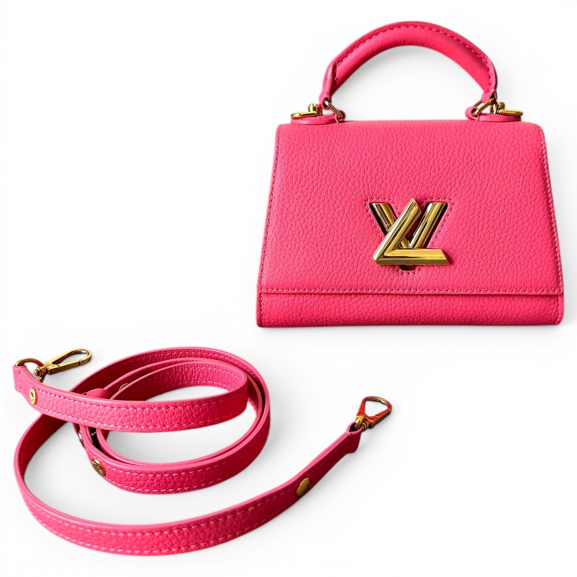 Twist One Handle leather handbag