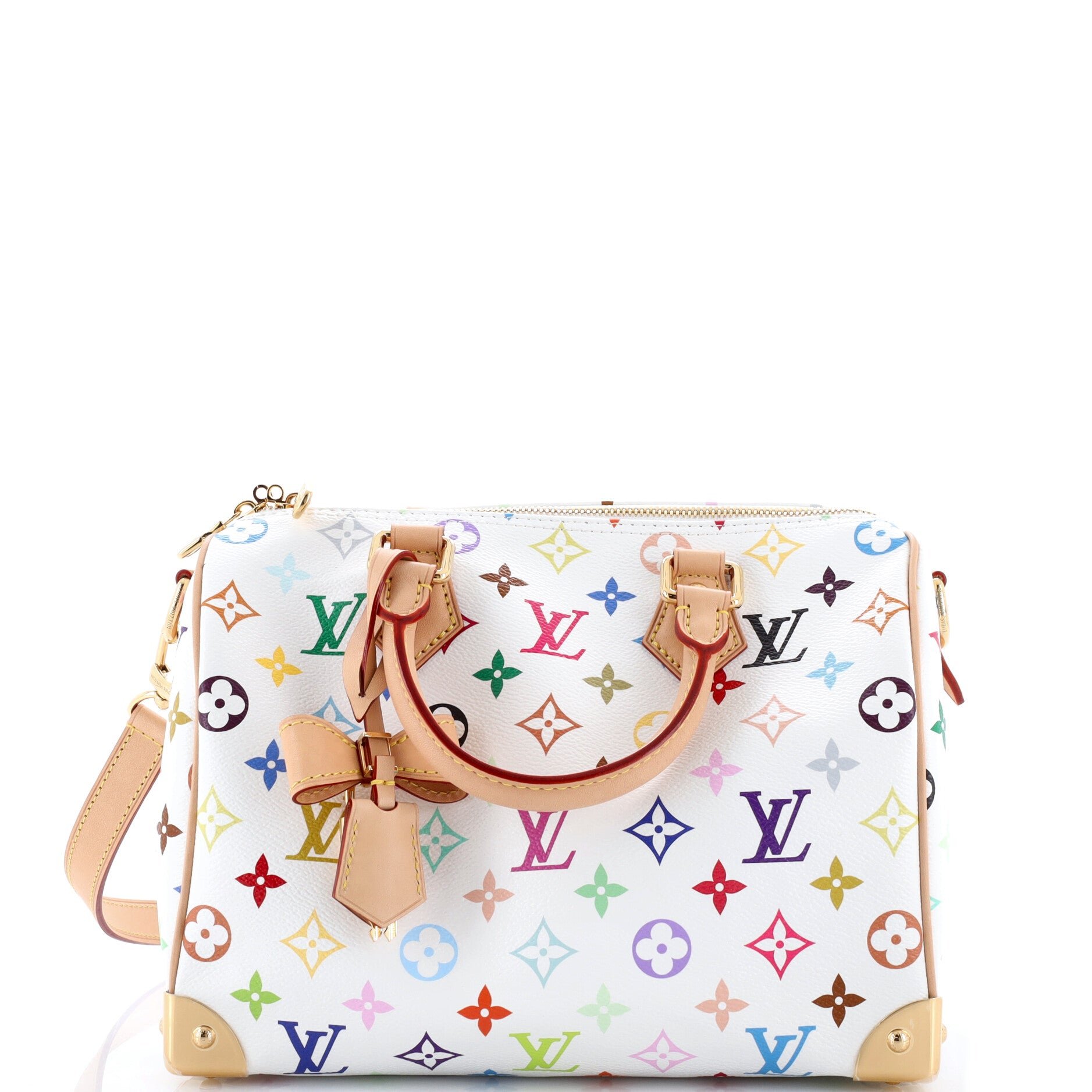 x Takashi Murakami Speedy Soft Bandouliere Bag Monogram Multicolor 25