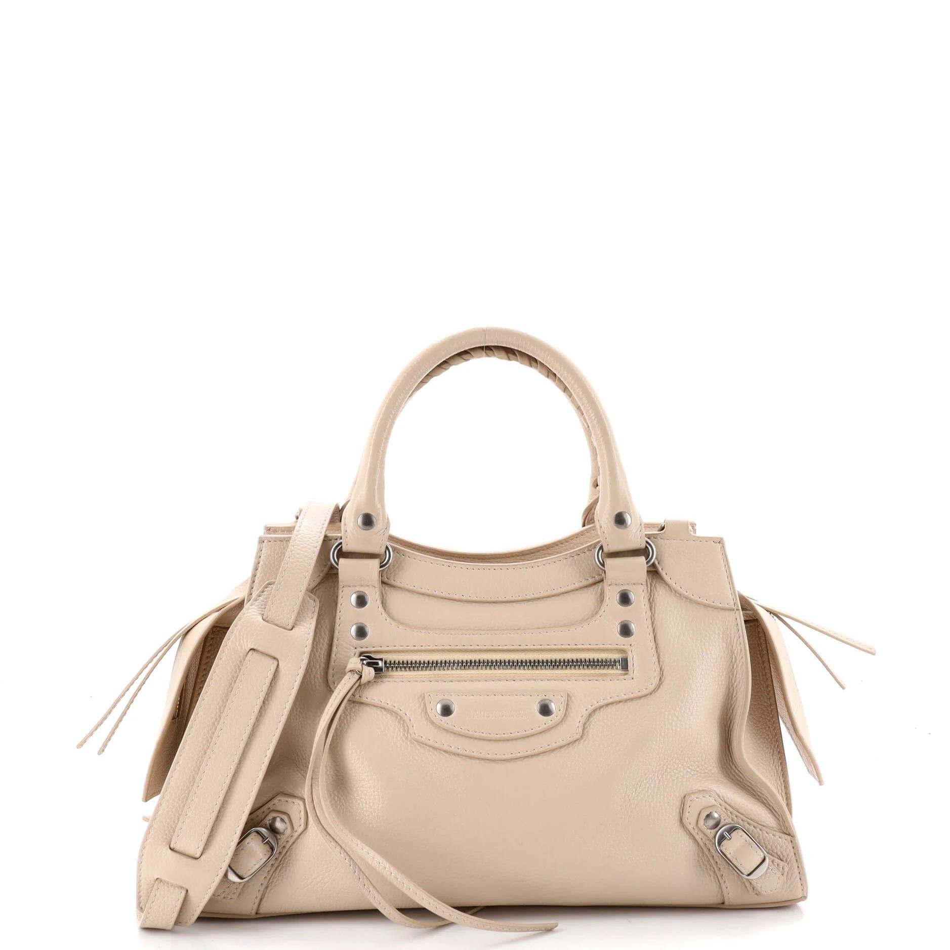 Leather tote