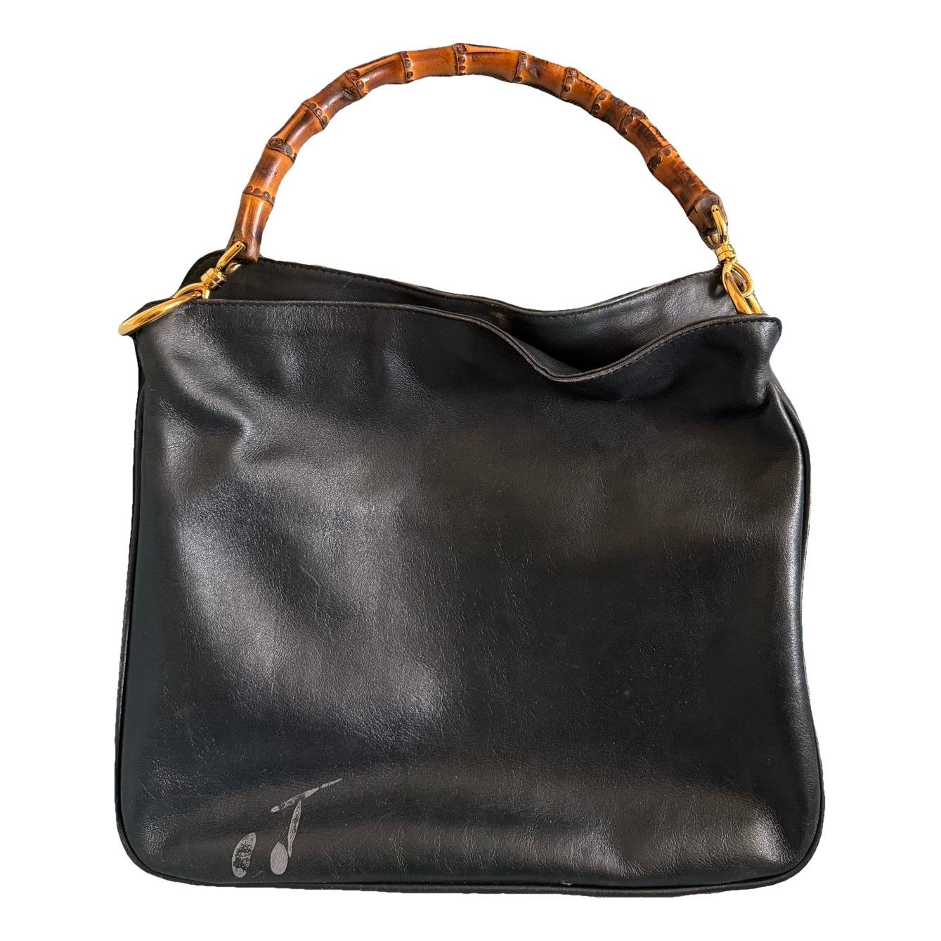 Bamboo leather handbag