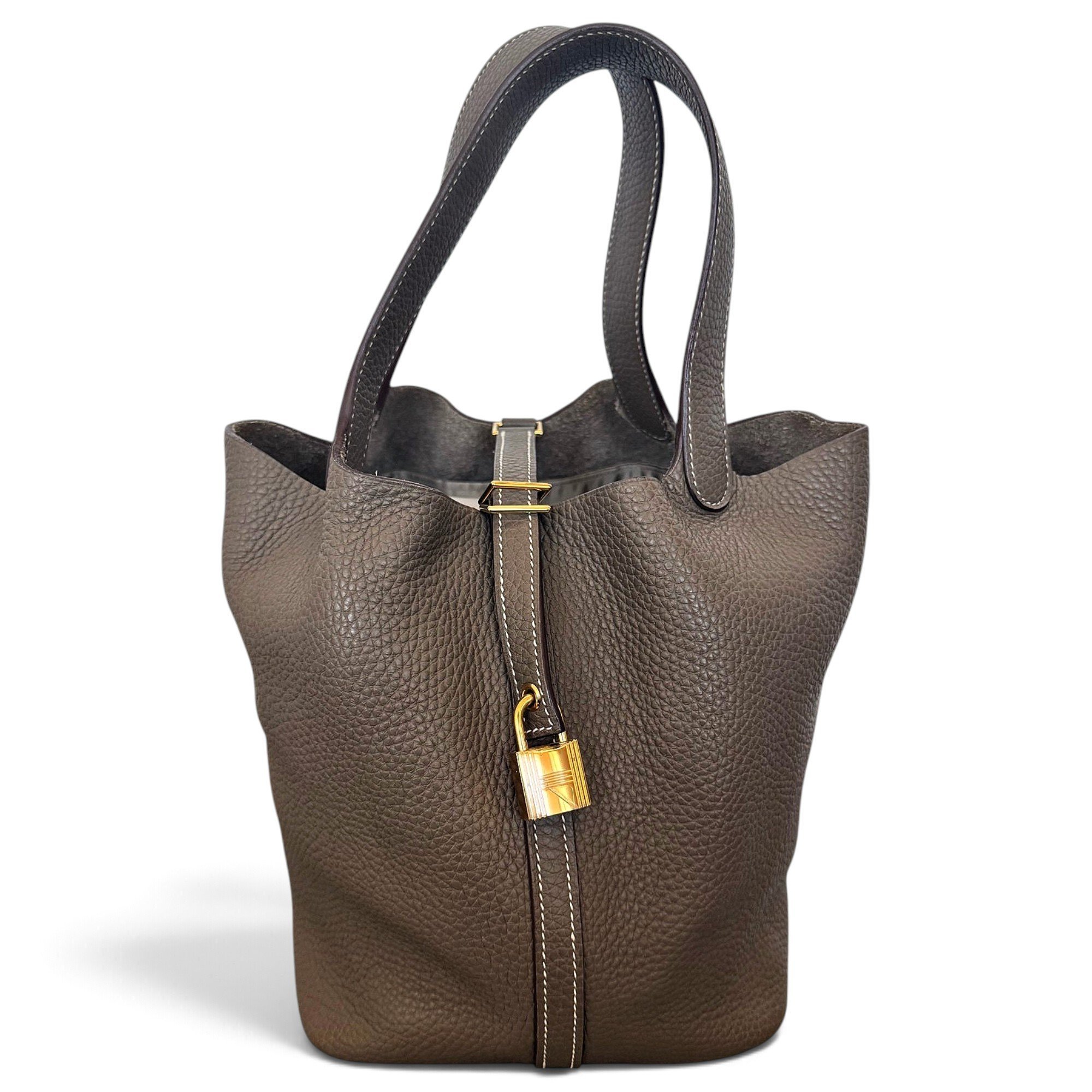 Picotin leather handbag