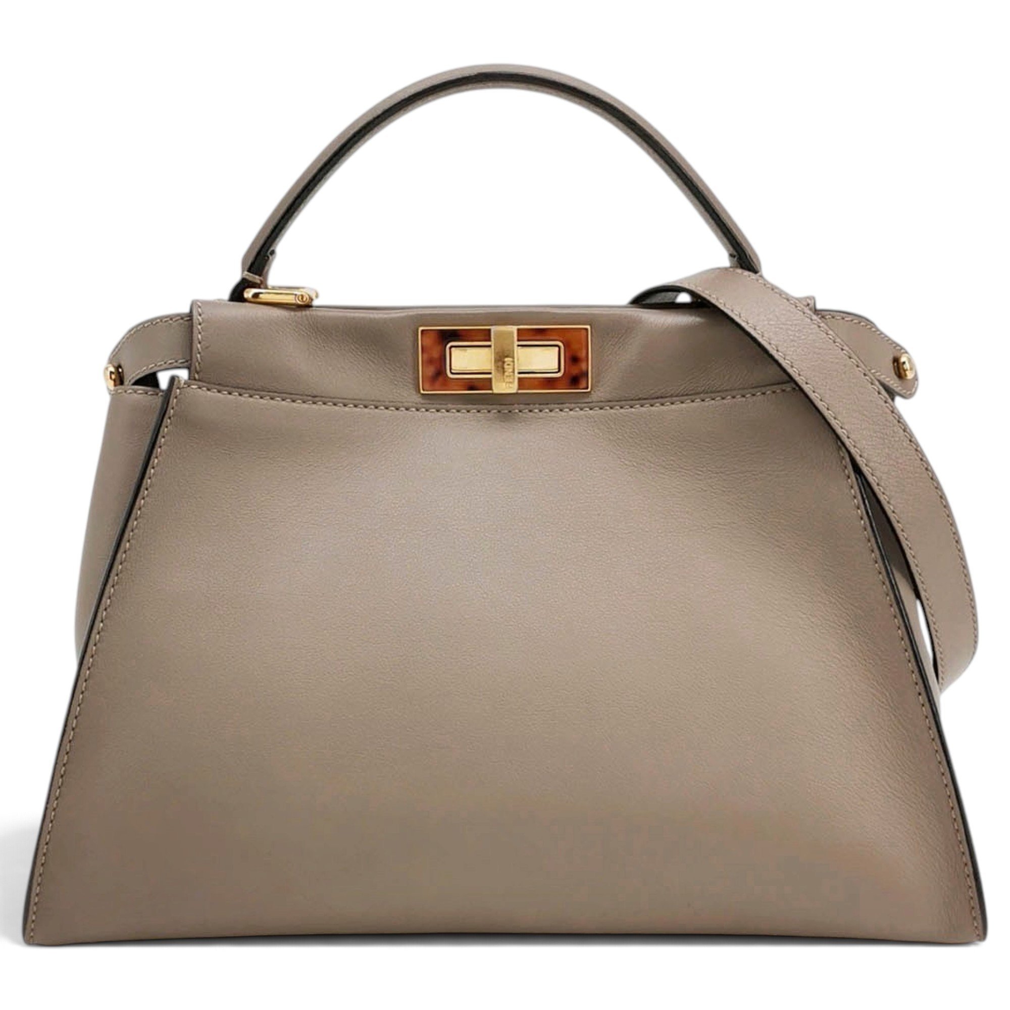 Peekaboo leather handbag