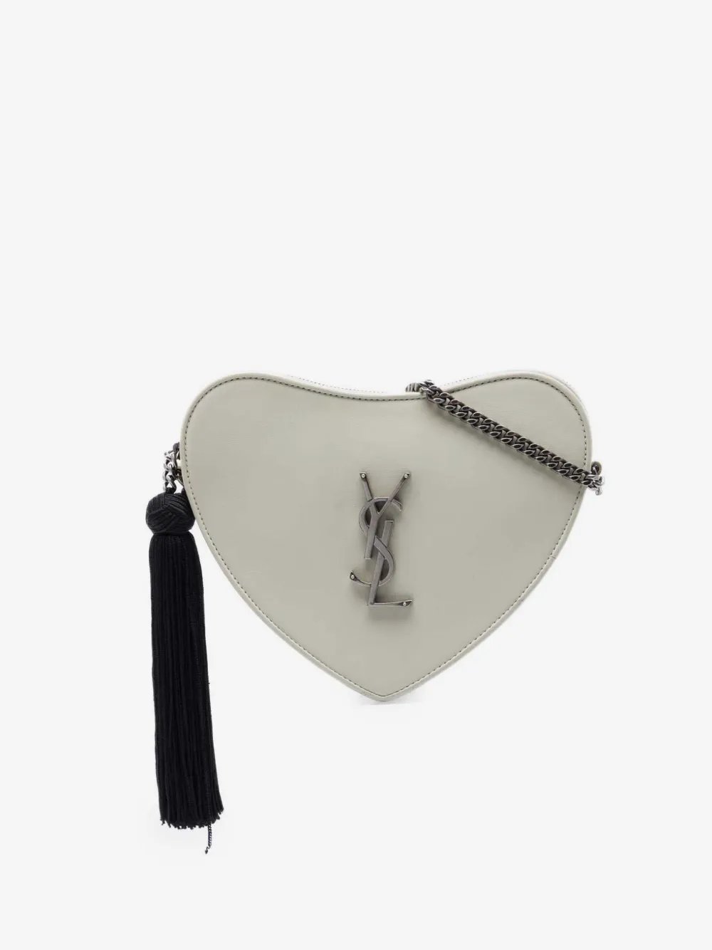 2018 Smooth Calfskin Sac Coeur Heart Tassel crossbody bag