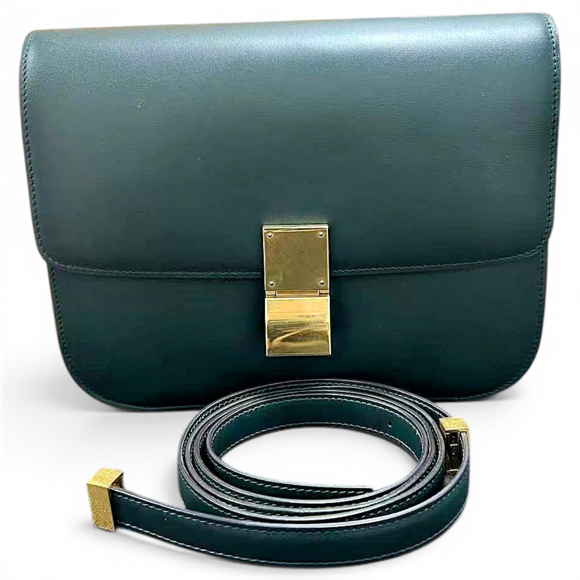 Classic leather crossbody bag