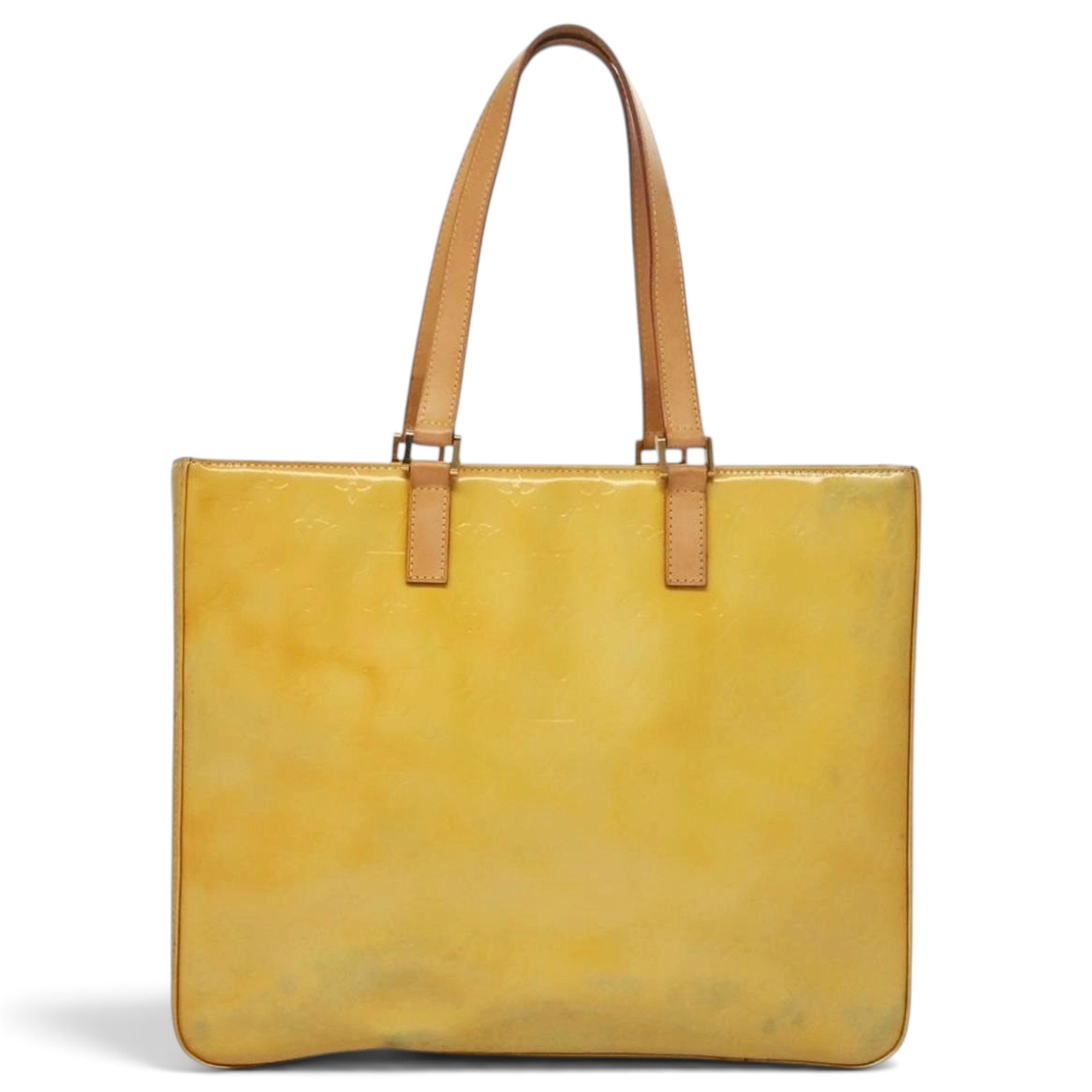 Columbus patent leather tote
