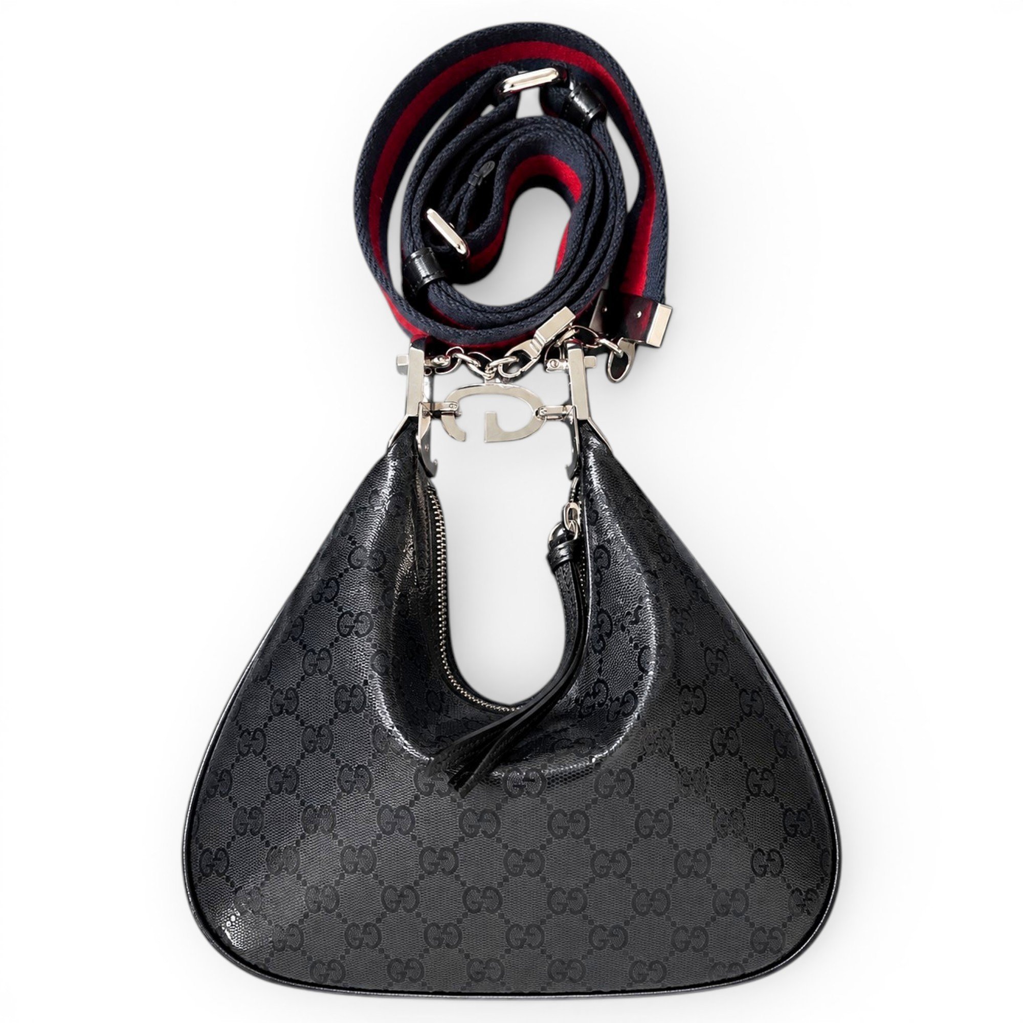 Attache leather crossbody bag