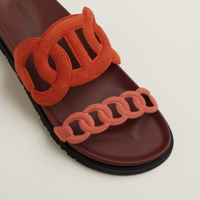 Multicolore Marron Brique Extra Sandal