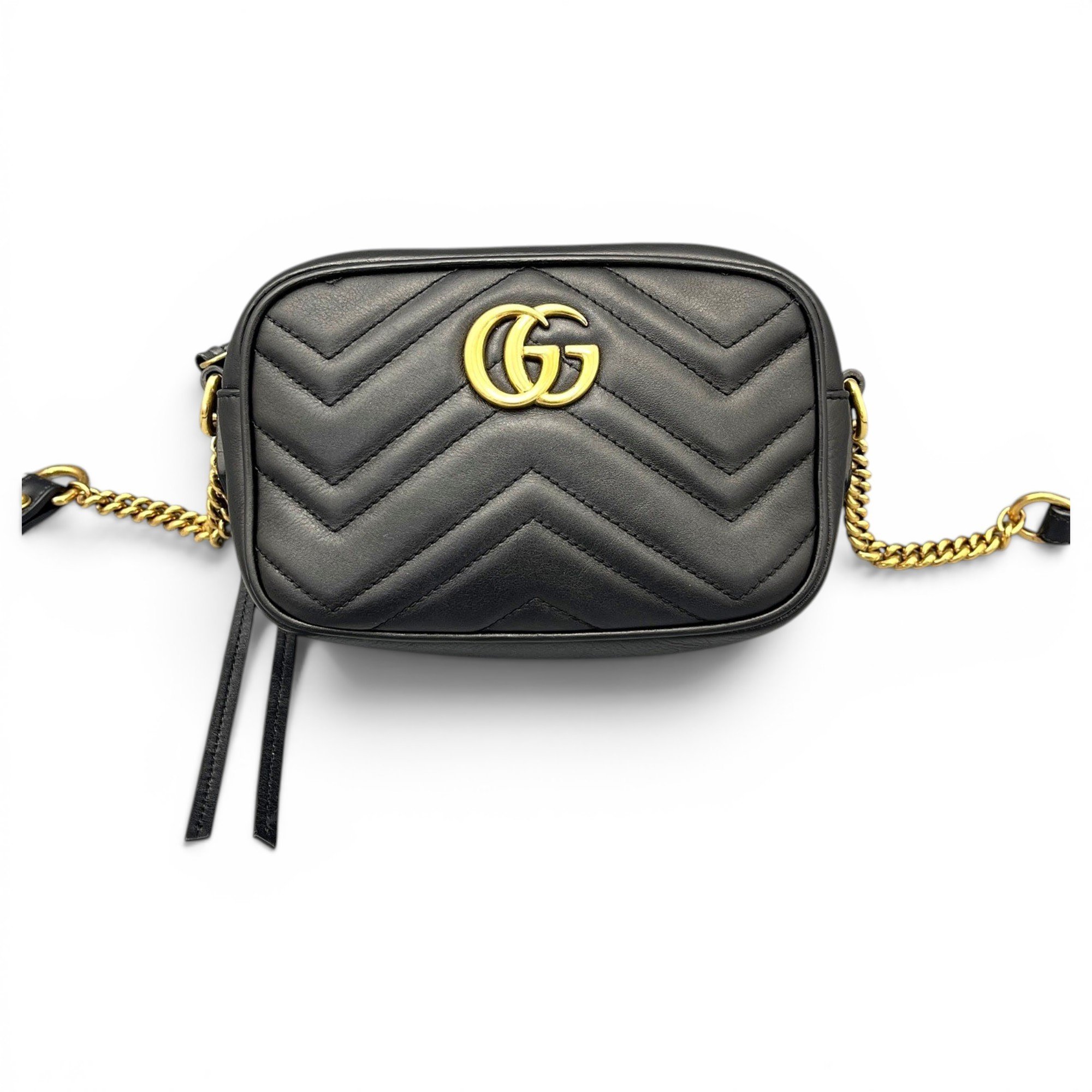 Pearly GG Marmont leather crossbody bag