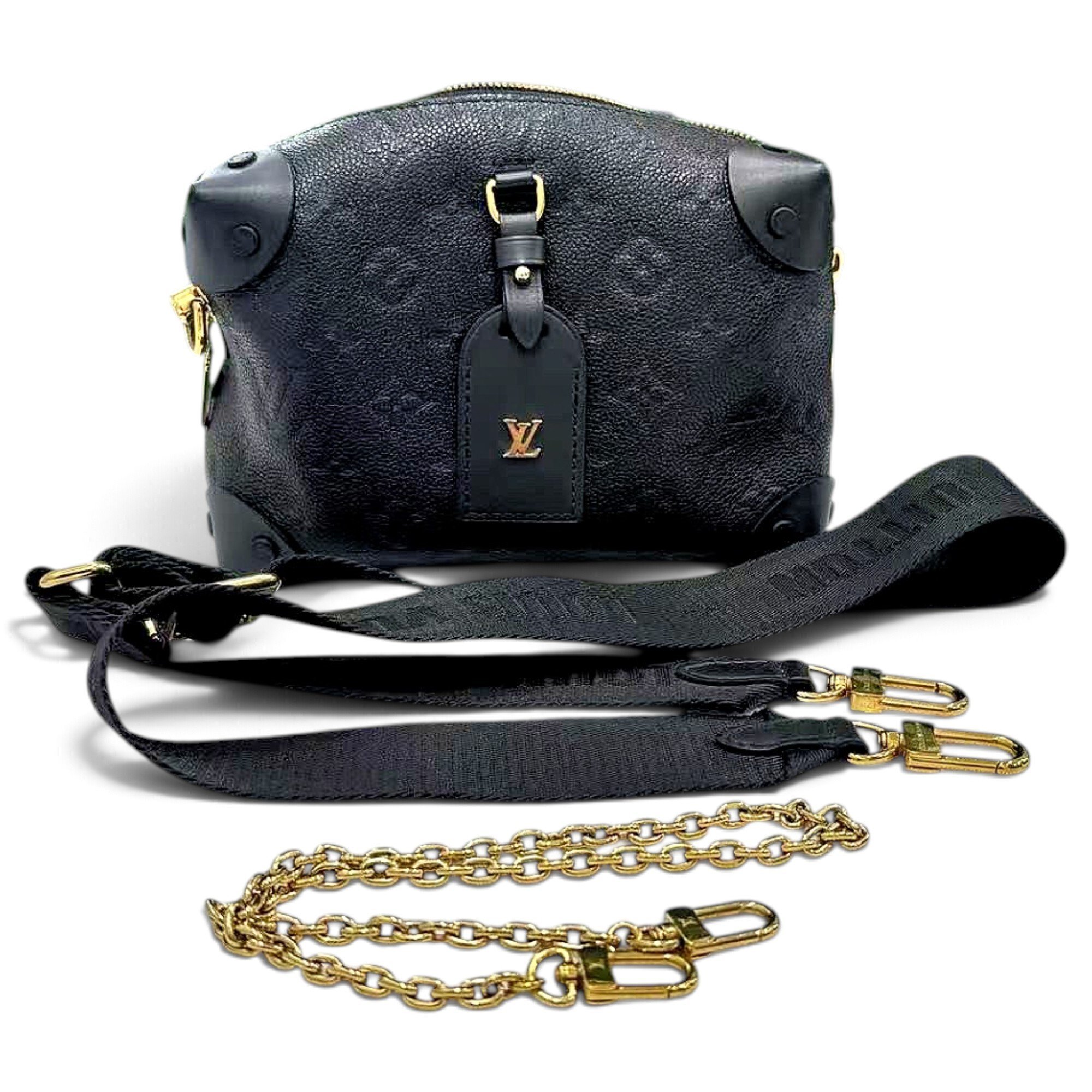 Petite Malle Souple leather handbag
