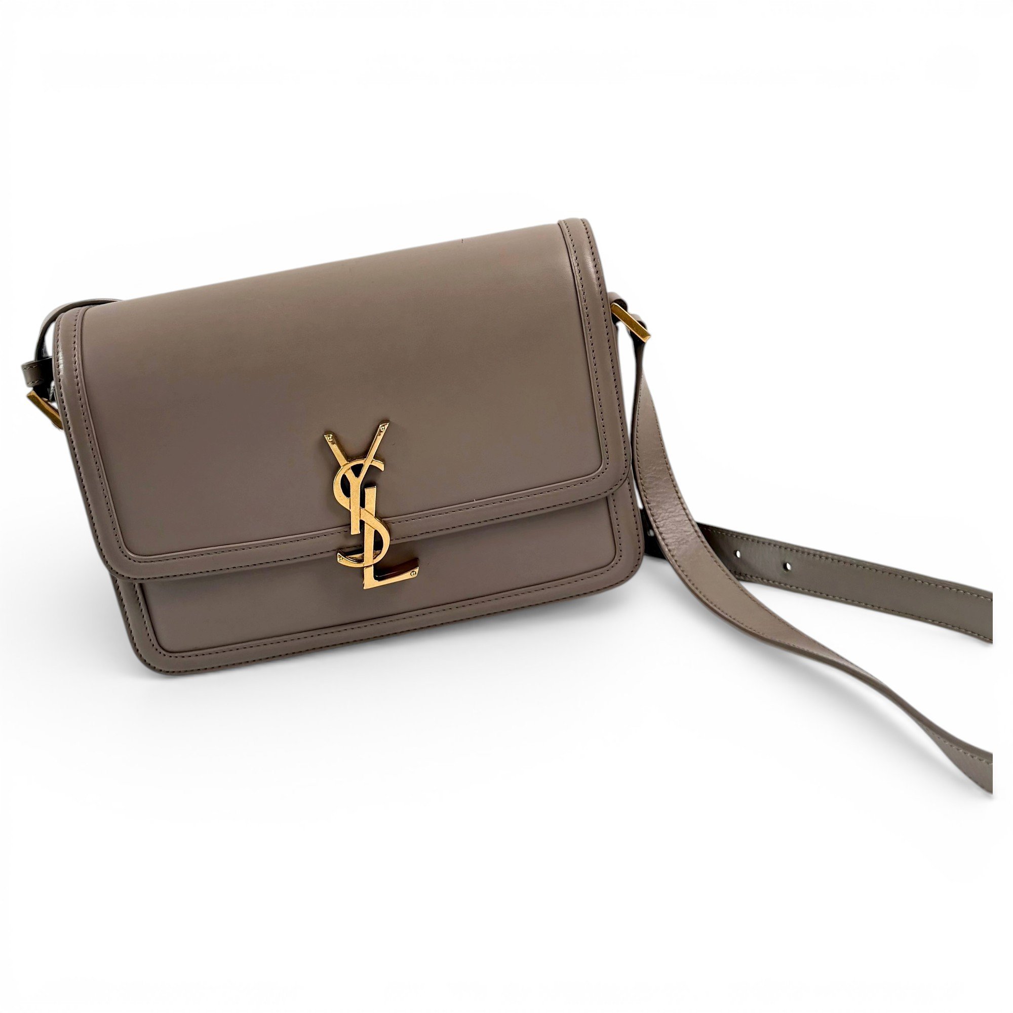 Solférino leather handbag
