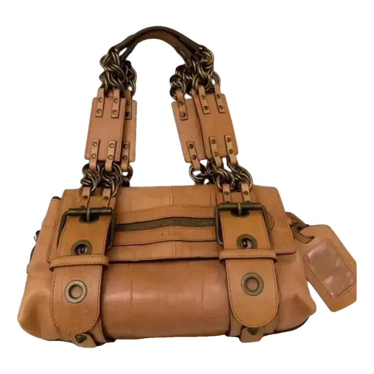Camera Chain leather handbag