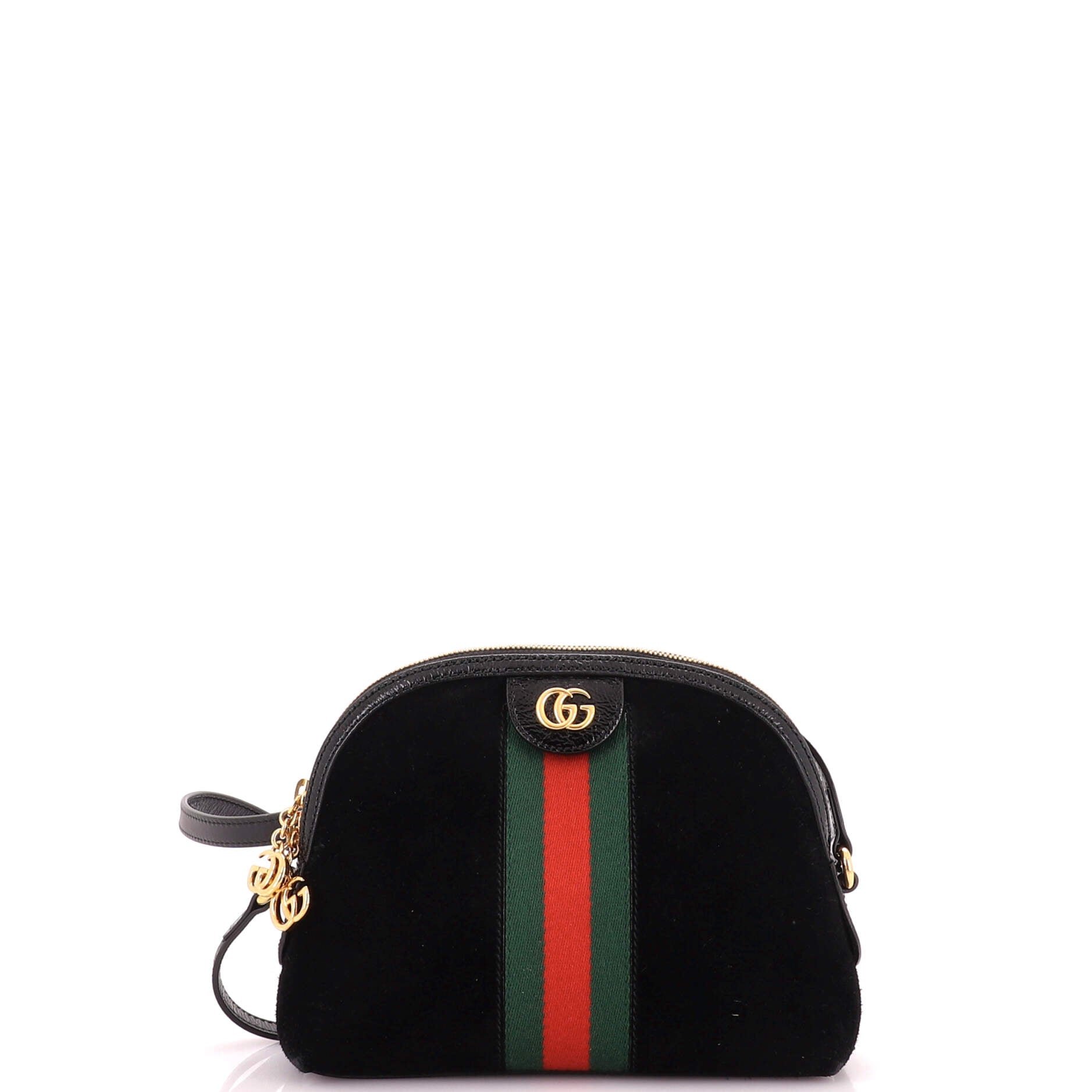 Ophidia Dome Shoulder Bag Suede Small