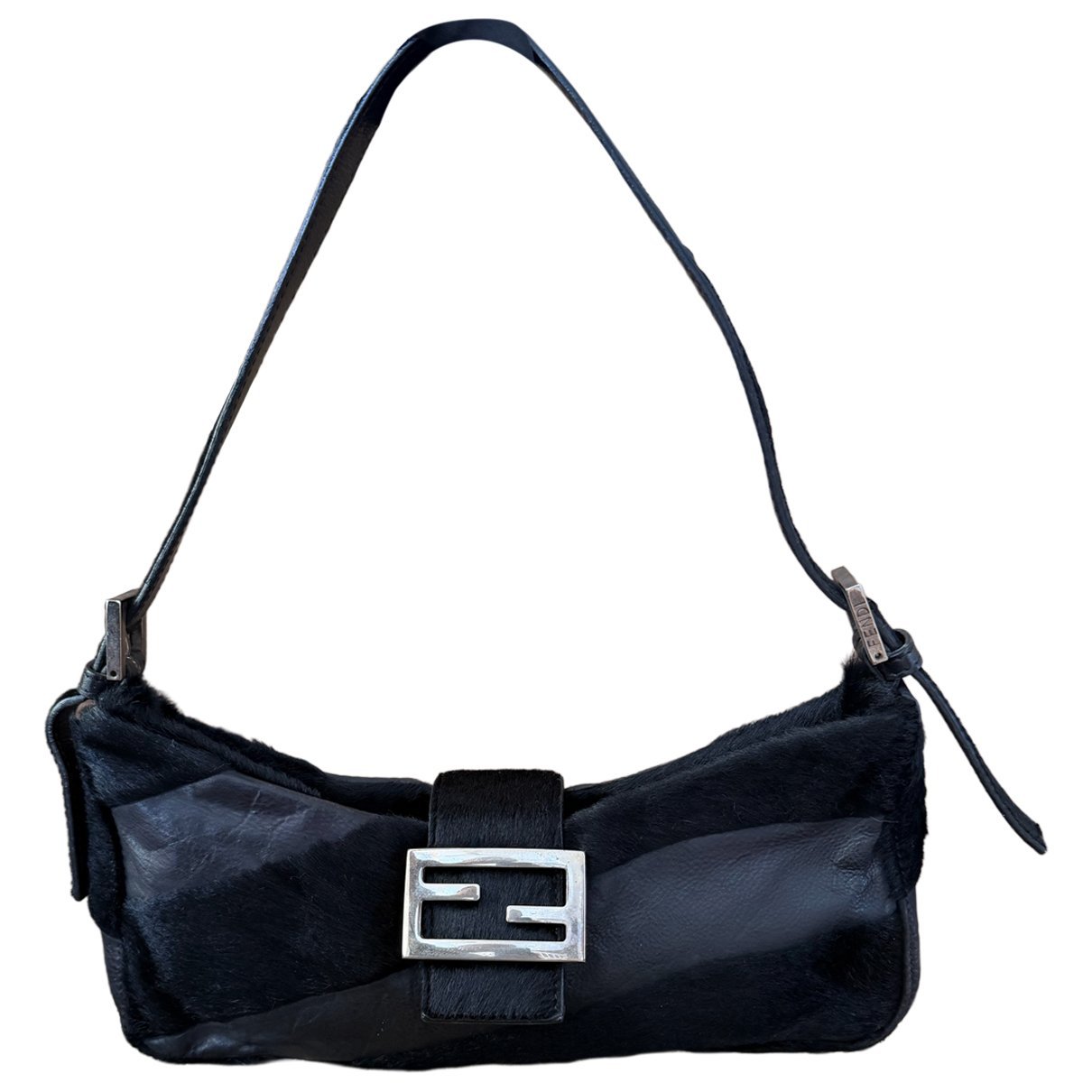 Baguette pony-style calfskin handbag