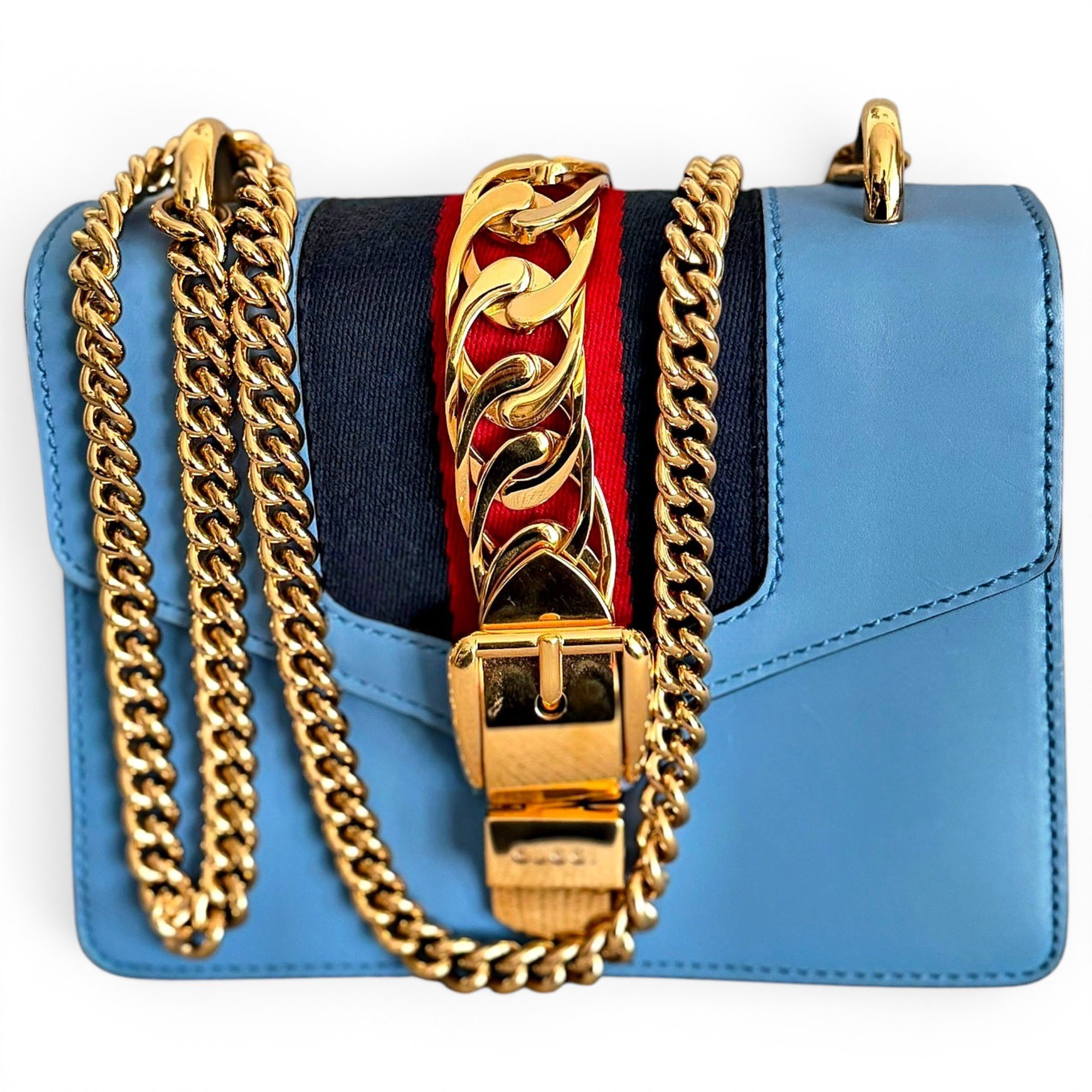 Sylvie Flap Chain leather crossbody bag