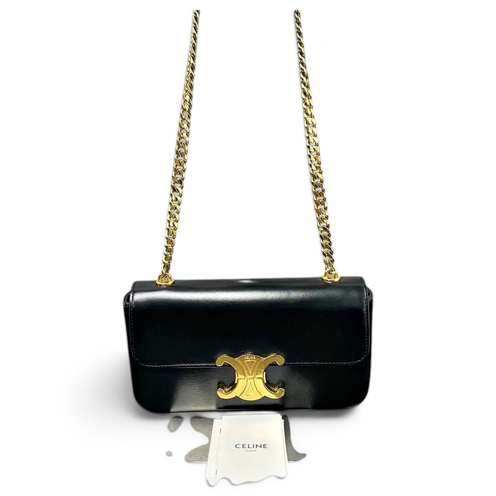 Triomphe Long leather handbag
