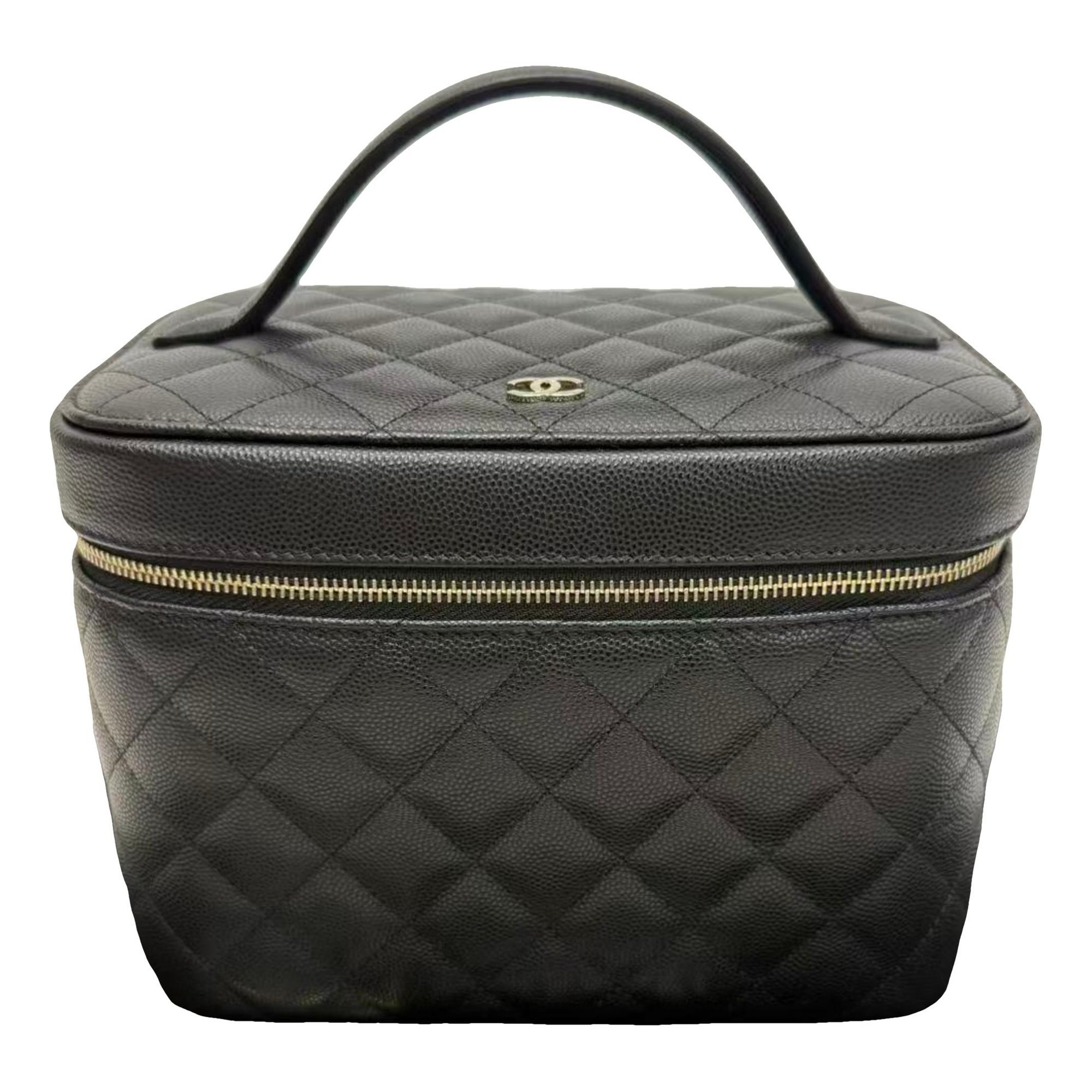 Vanity leather handbag