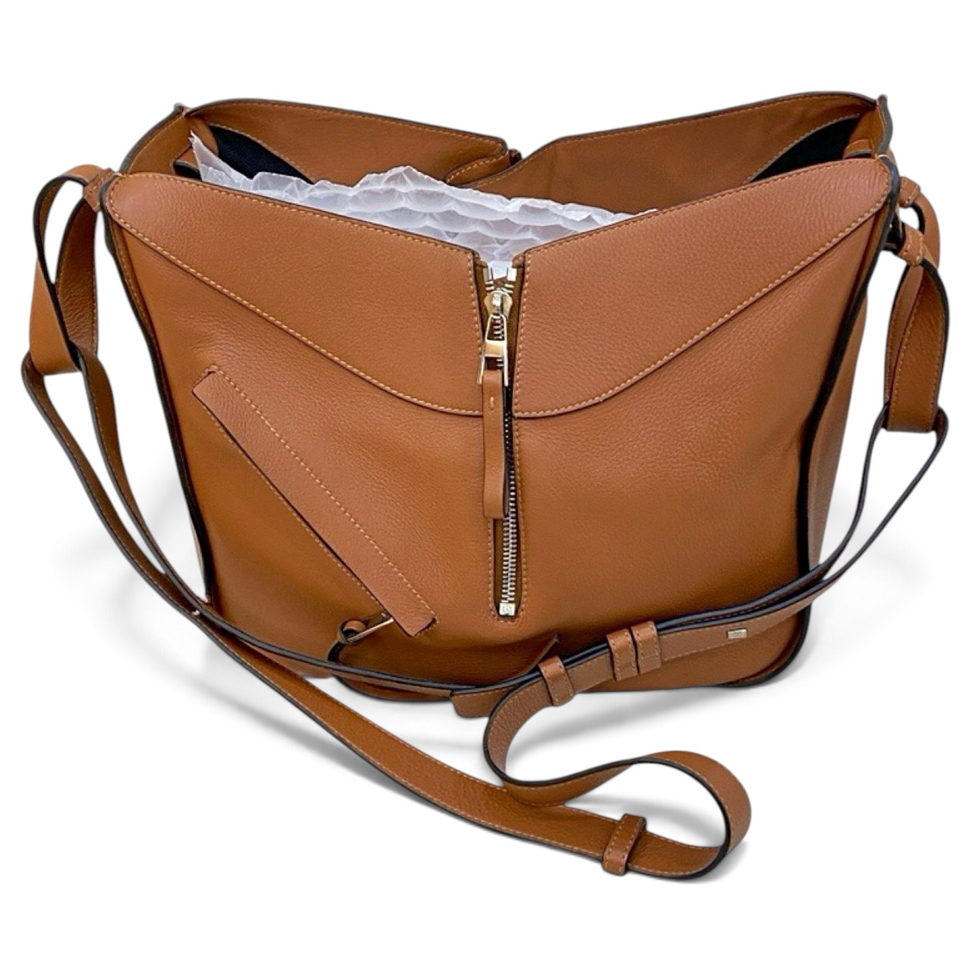 Hammock leather handbag