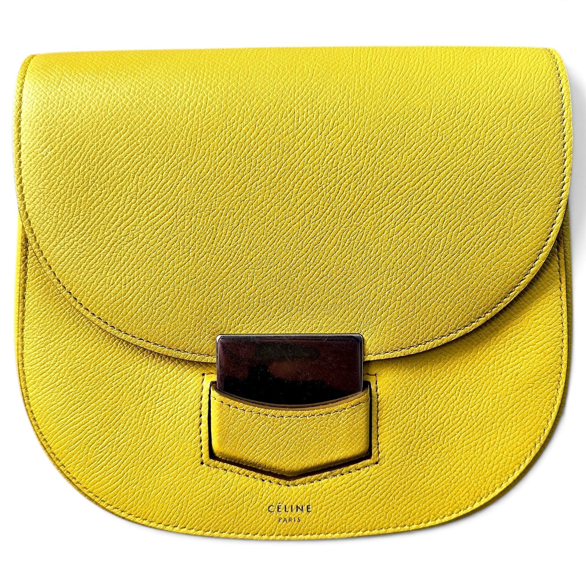Trotteur leather handbag