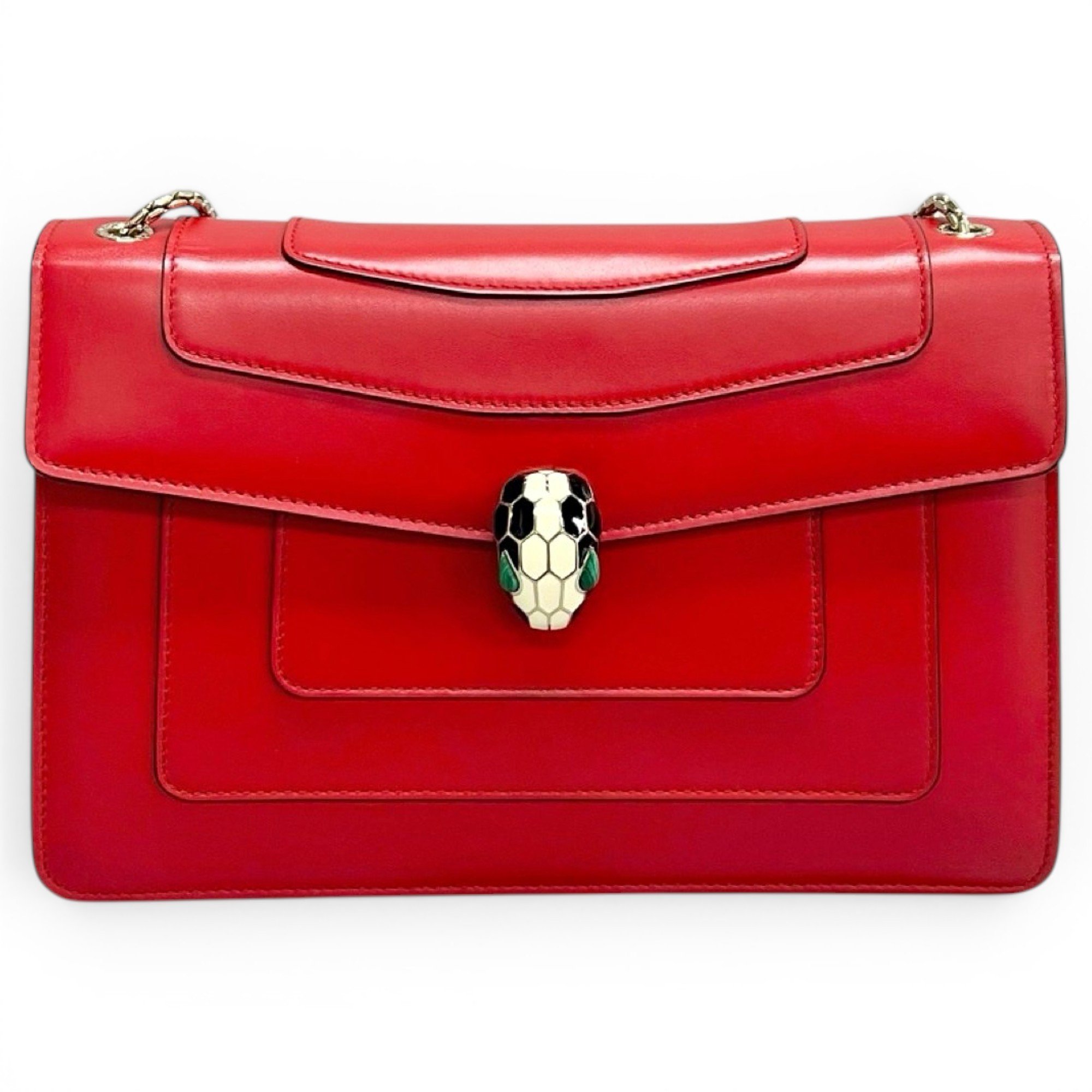 Bvlgari Serpenti leather handbag